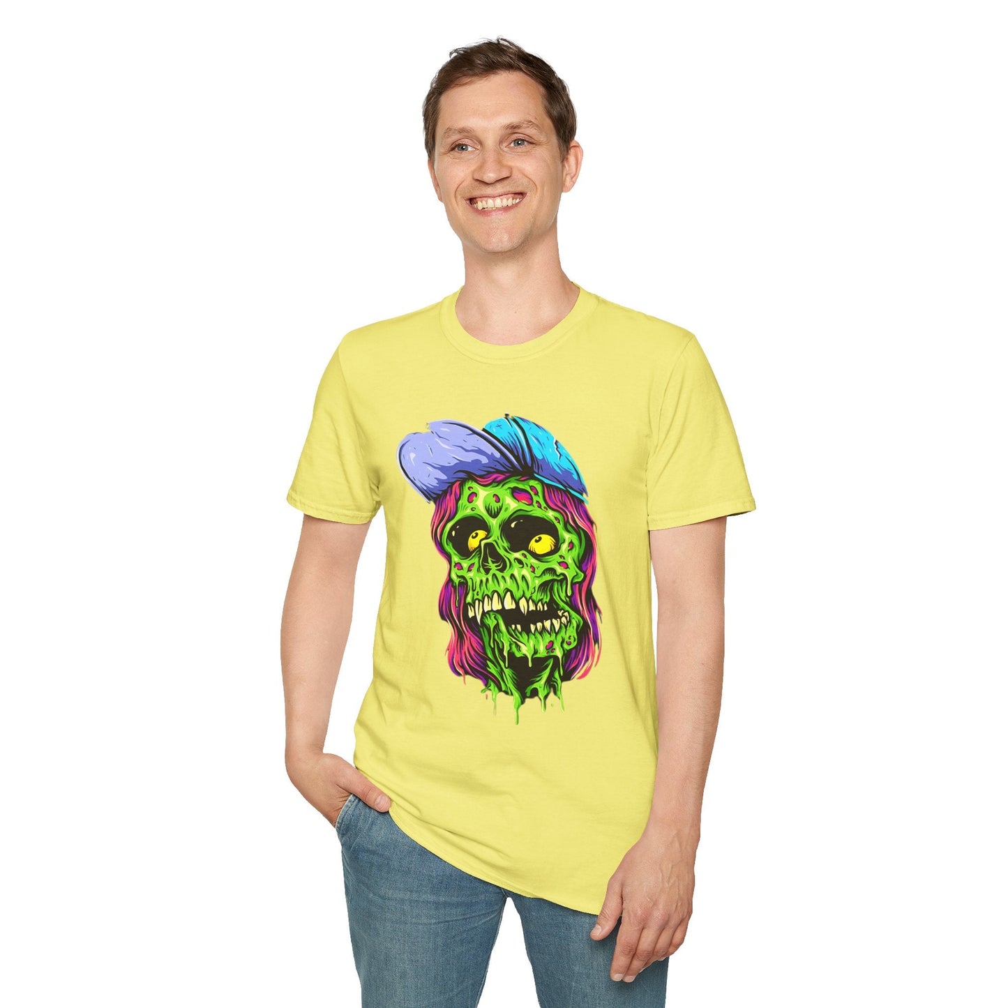 Skull Graphic Unisex Cotton T-shirt with Skeleton Artwork Design 27