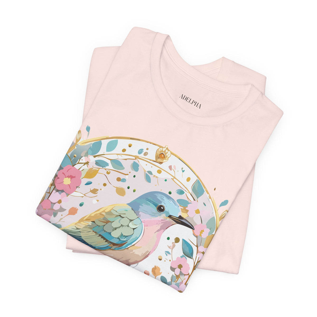 Medallion Graphic Unisex Cotton Bella+Canvas Tee with Art Design d46