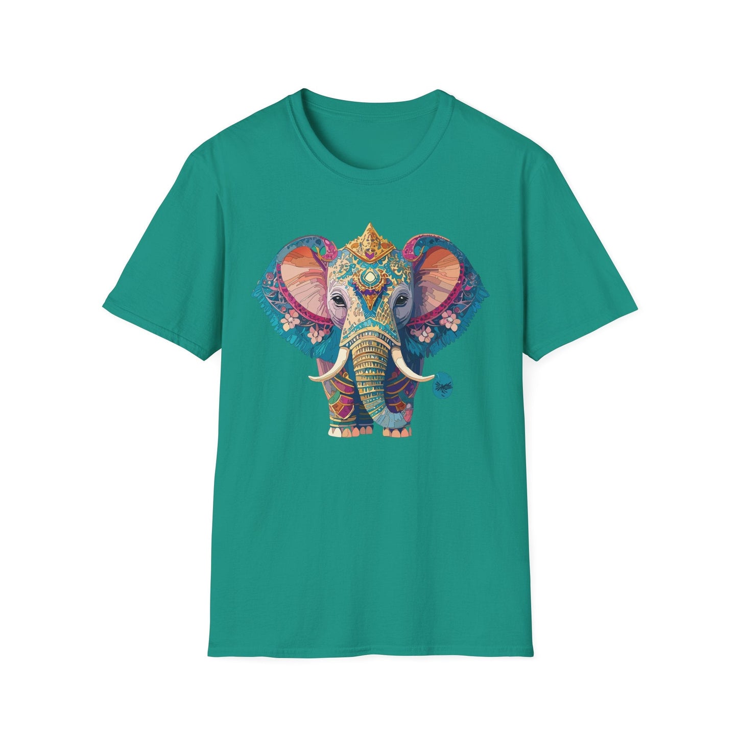 Elephant Shirt Unisex Animal Tee Softstyle 100 Percent Ring Spun Cotton Gildan 64000