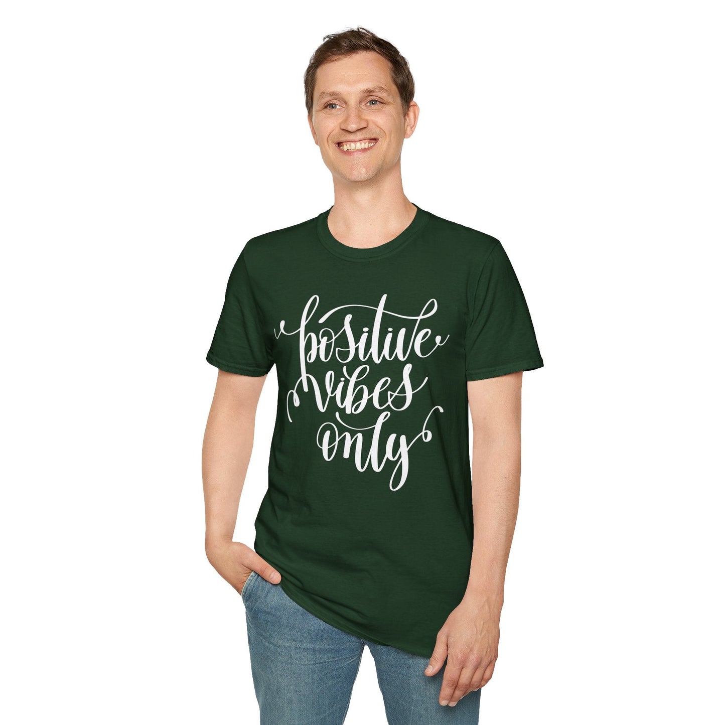 Positive Slogan T Shirts With Positive Words Unisex Short Sleeve Tee Gildan Softstyle 64000 Ring Spun Cotton