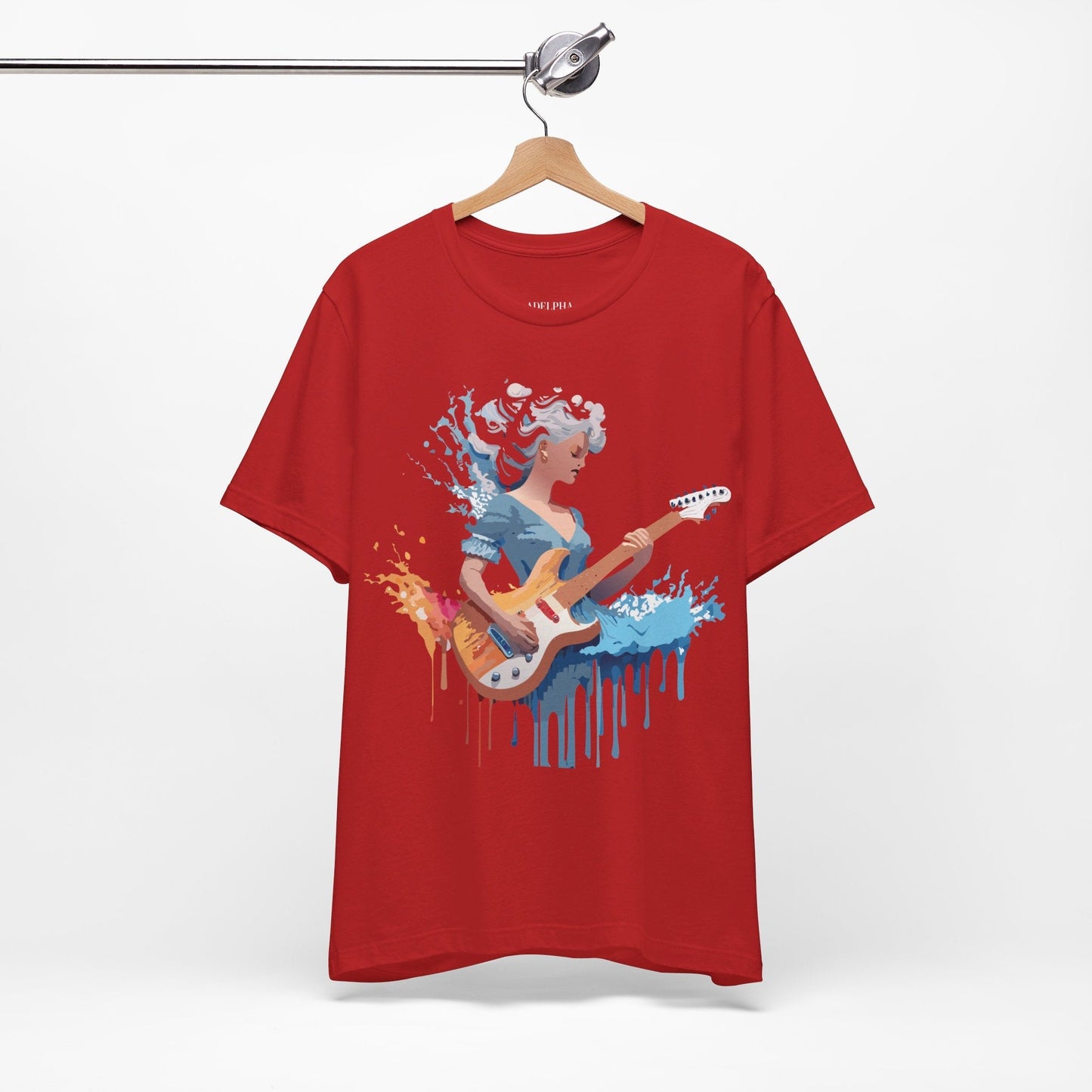 Music Graphic Unisex 100 Cotton Vintage Art with Musical Elements Tee 47