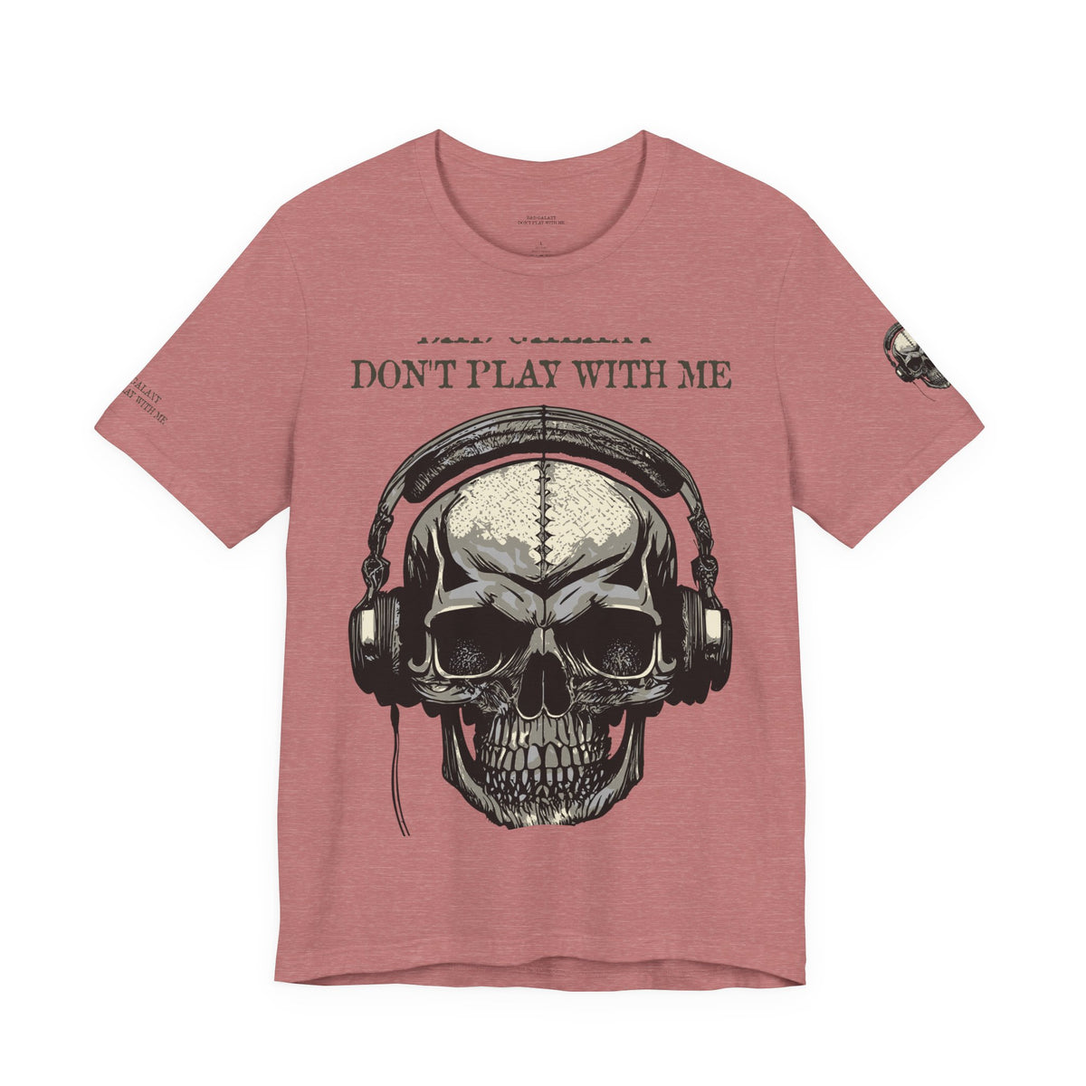 Skull Rock Graphic Unisex Cotton Bella+Canvas Tee with Art Design b45