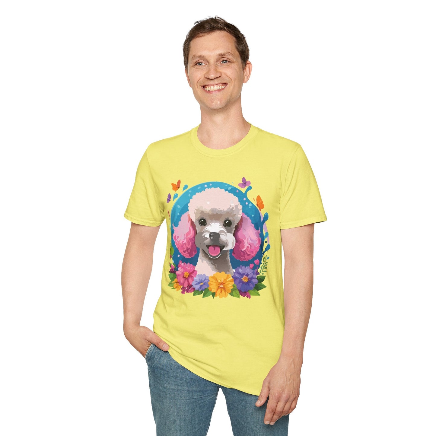 Dog Shirt With Animals Unisex Softstyle Tee 100 Percent Cotton Gildan 64000