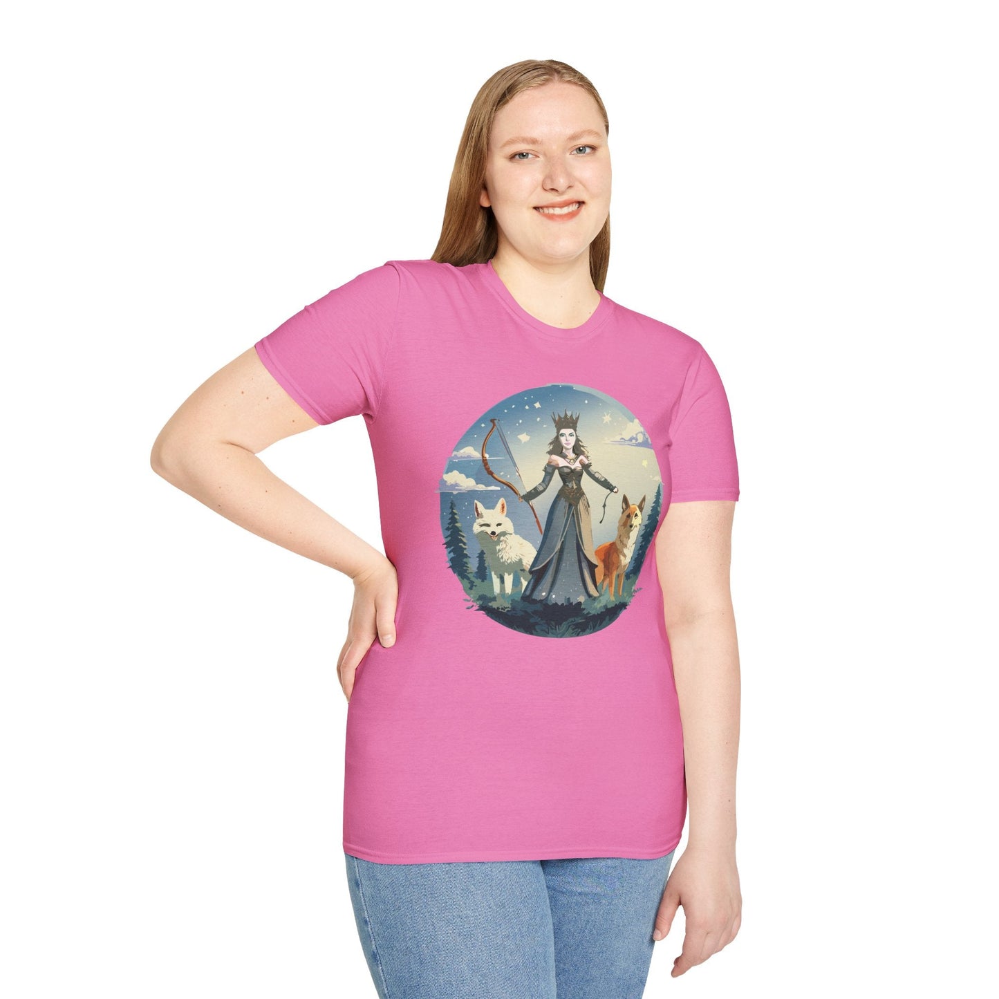 Women Graphic T Shirt Art Design Tee Unisex Softstyle Cotton Gildan 64000 Premium Comfort