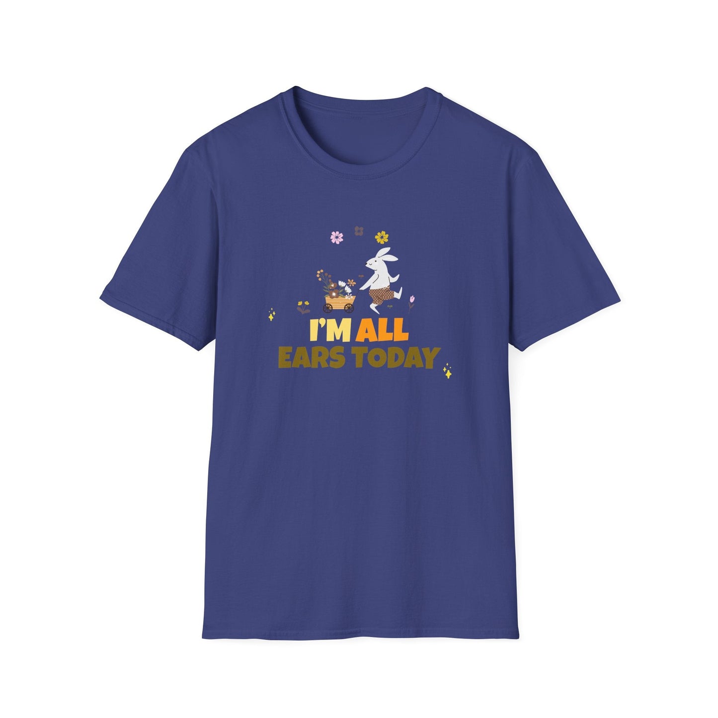 Easter Bunny T Shirt Unisex Gildan Softstyle Tee 100 Percent Ring Spun Cotton Easter Design