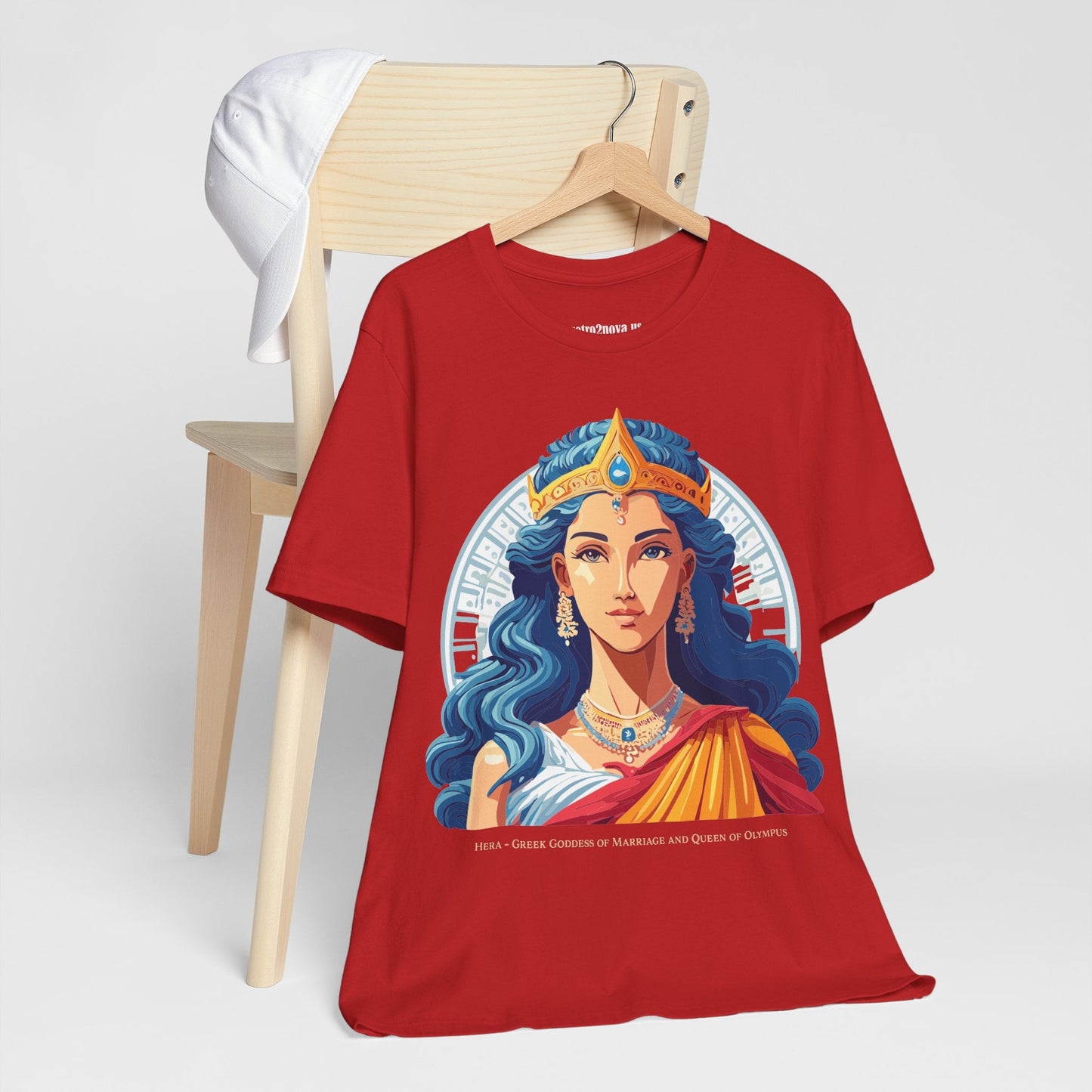 Hera Goddess Shirt Unisex Graphic Cotton Tee With Original Retro2Nova Artwork Soft Vintage Inspired