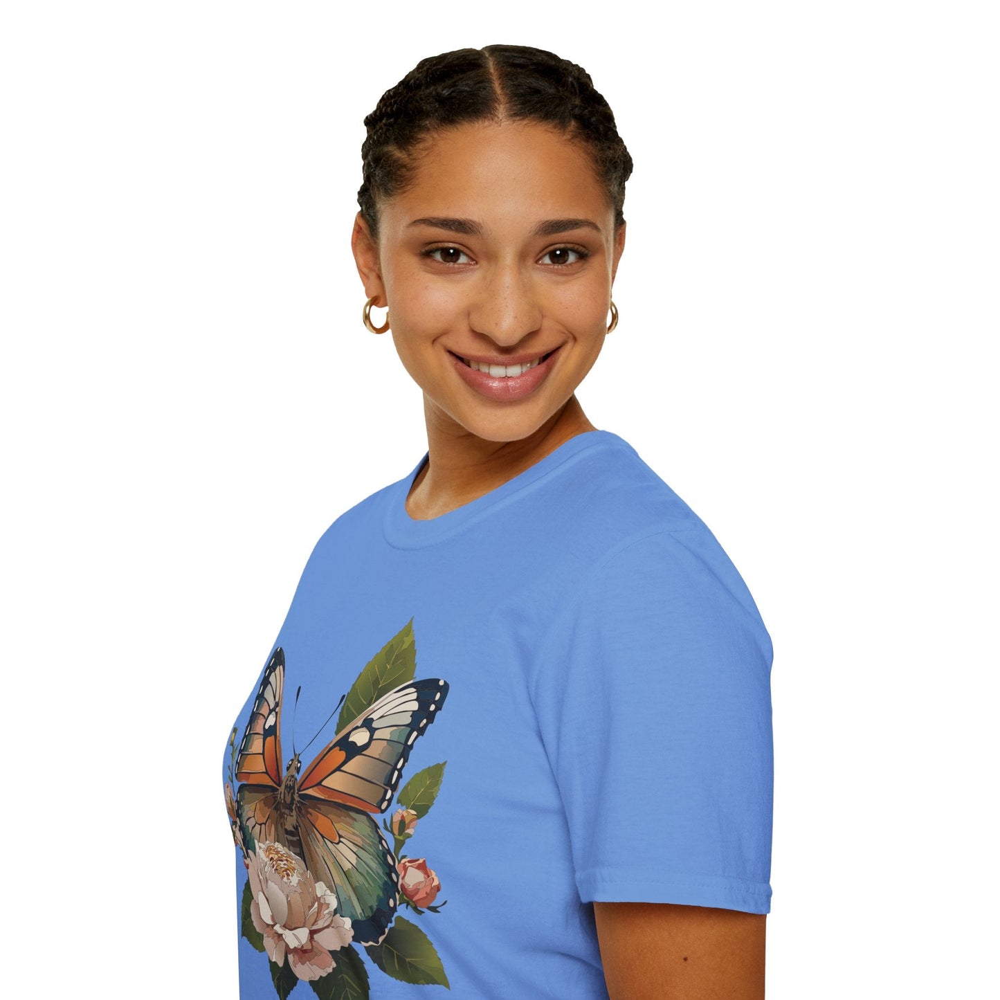 Monarch Butterfly Shirt Unisex Softstyle Cotton Tee Short Sleeve Gildan 64000 Everyday Wear