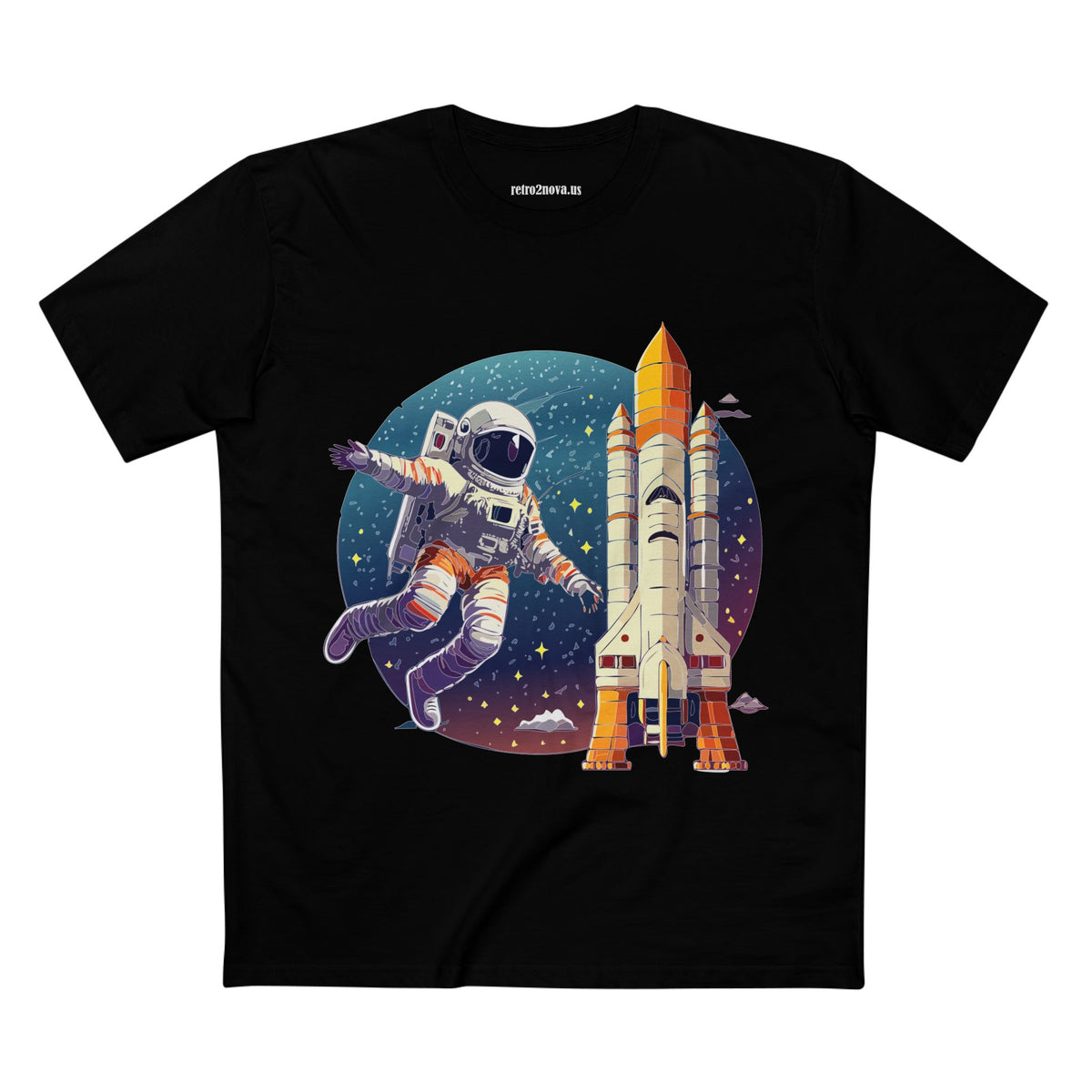 Cosmos Astronaut Graphic Tee Staple Unisex 100 Cotton Tee Shirt - CS-25