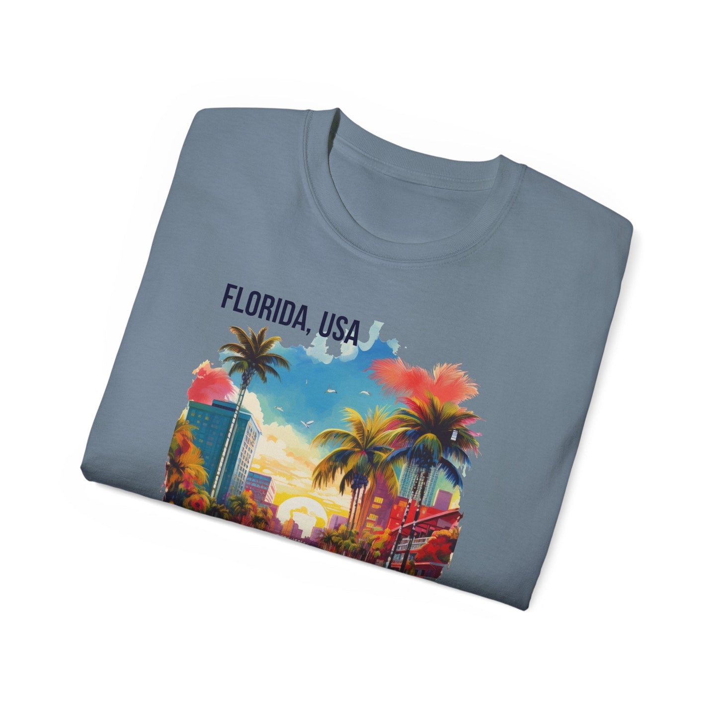 Florida Graphic Unisex Cotton T‑Shirt 1