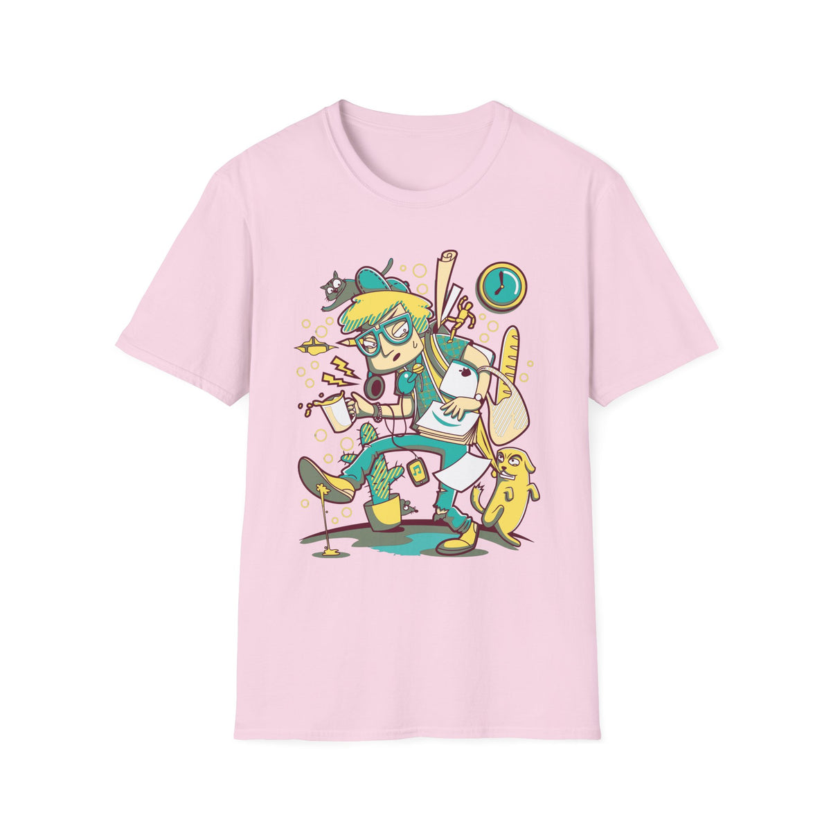 Funny Cartoon Animation Graphic Tee Gildan Unisex 100 Cotton Tee Shirt - 74