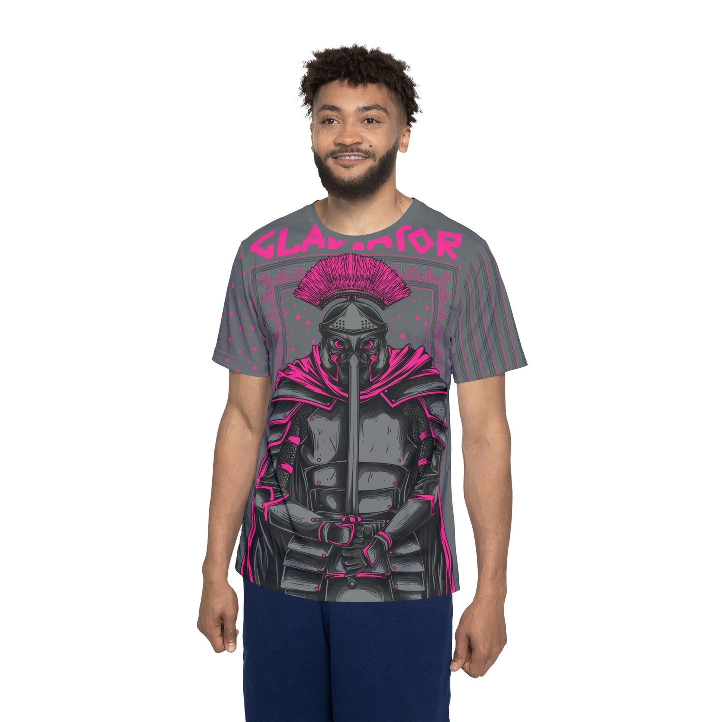 36-Be Fun Graphic T-Shirt, Art Design Poly Shirt, All Over Print Graphic Tee, Monsters T-Shirt, Cartoon Tees