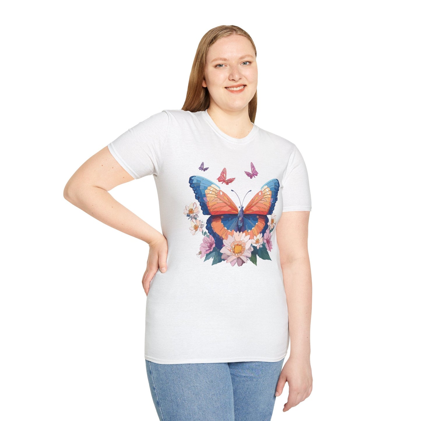 Monarch Butterfly Unisex Softstyle Tee Gildan 64000 Lightweight Breathable 100 Cotton Tee
