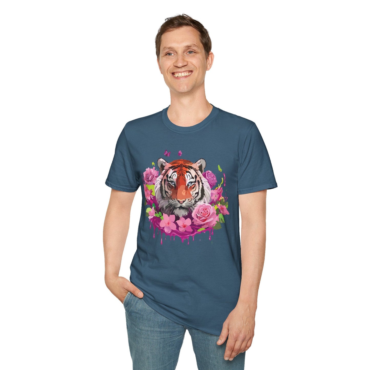 Tiger Shirt Unisex Tee Gildan Softstyle 64000 Ring Spun Cotton