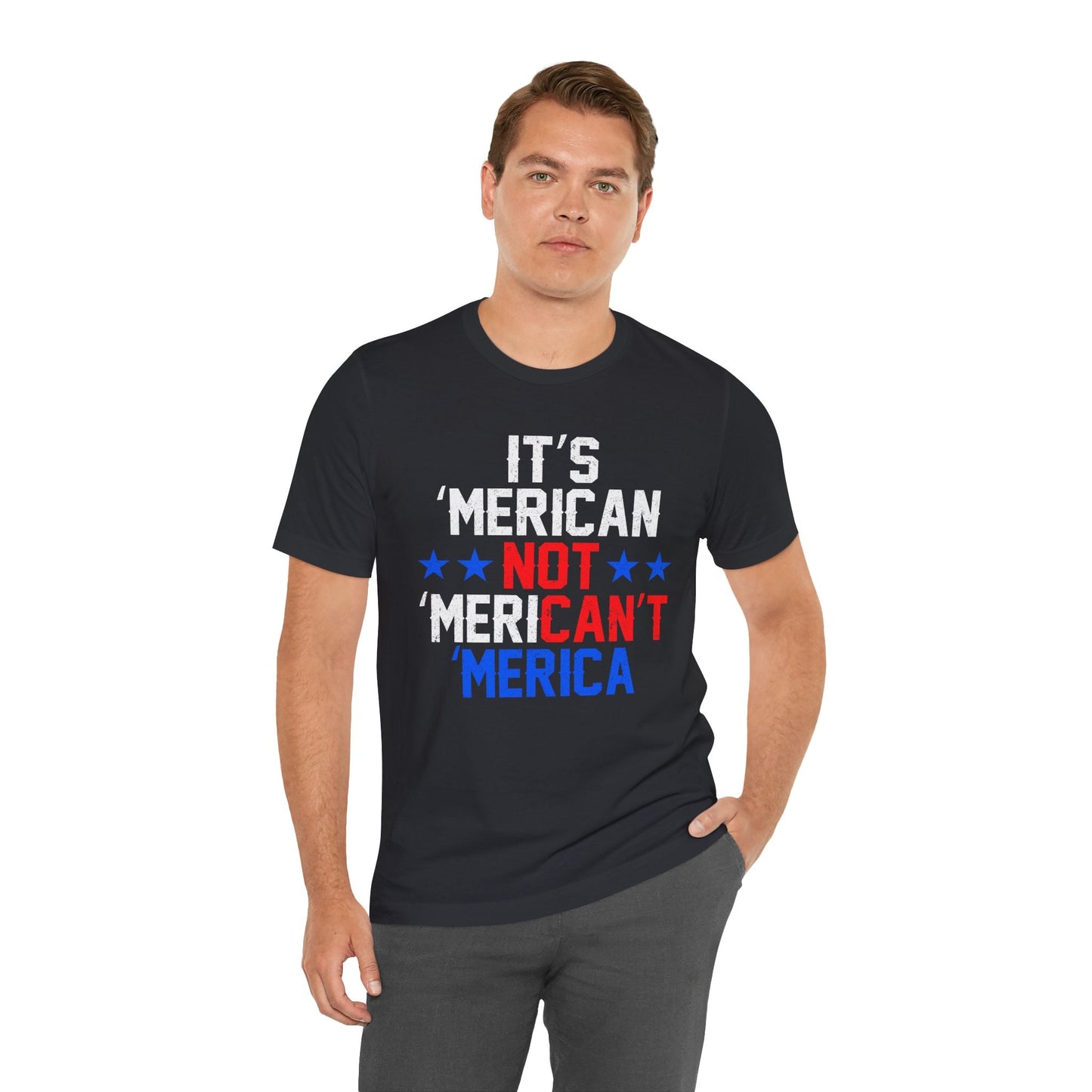 Patriotic USA Stars Graphic Unisex Cotton T-Shirt a5