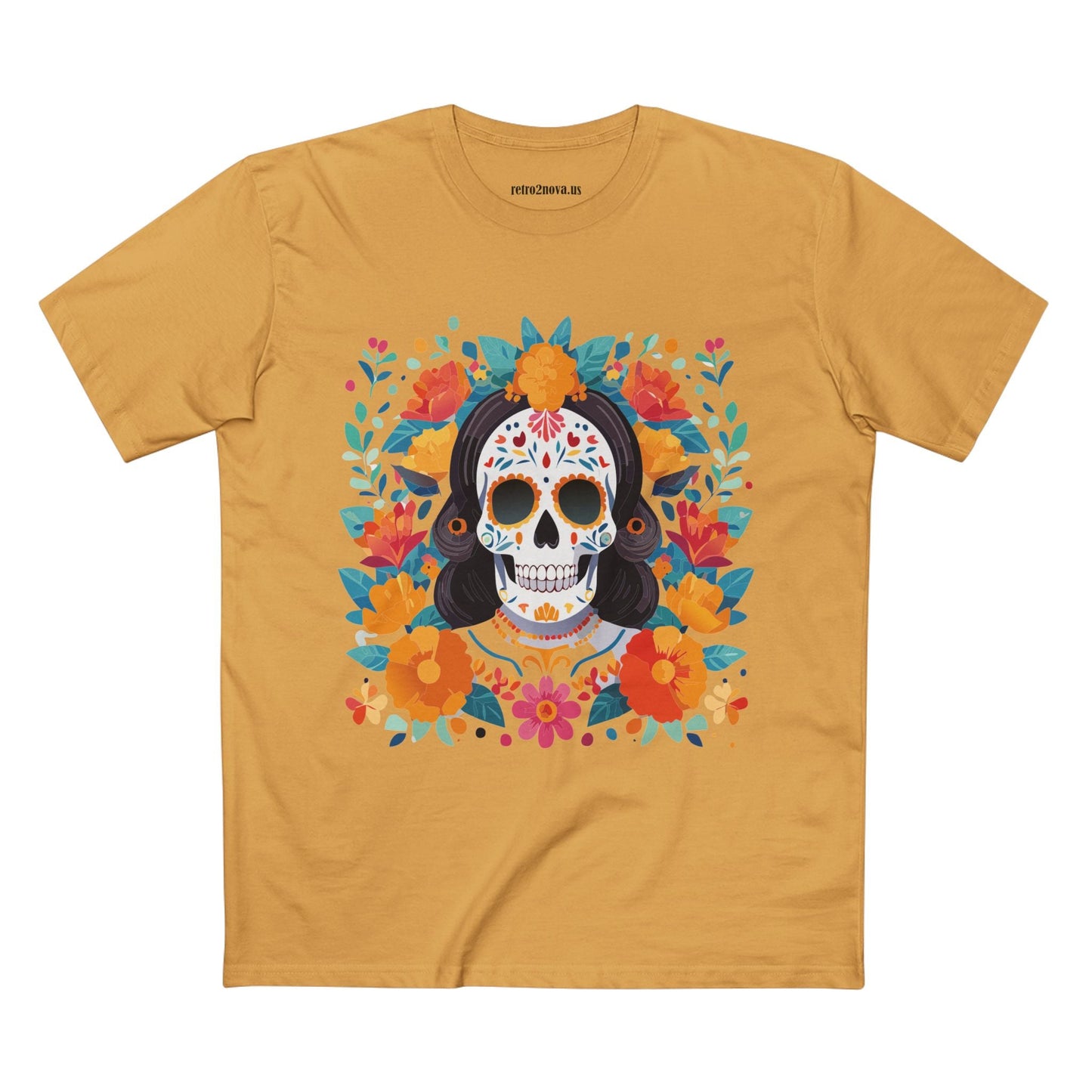 Retro2Nova Skull Shirt Unisex Skeleton Tee Premium Cotton Art Collection Design Edition