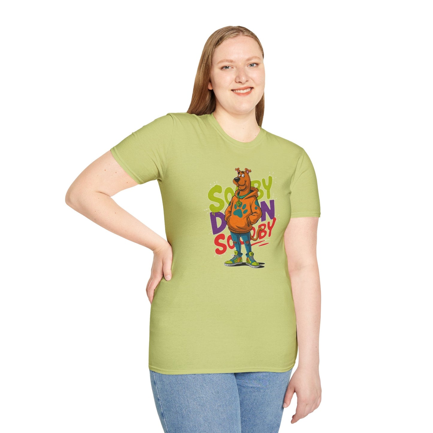 Unisex Cartoon T Shirt With Animation And Funny Animals Tee Gildan Softstyle 64000