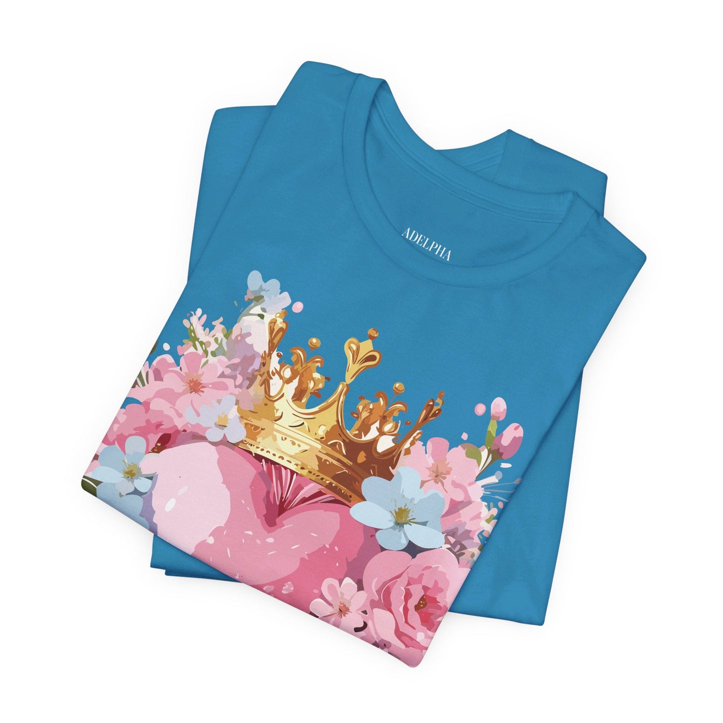 Valentine Day Graphic Unisex 100 Cotton Vintage Artwork with Love and Flower Design Tee 18