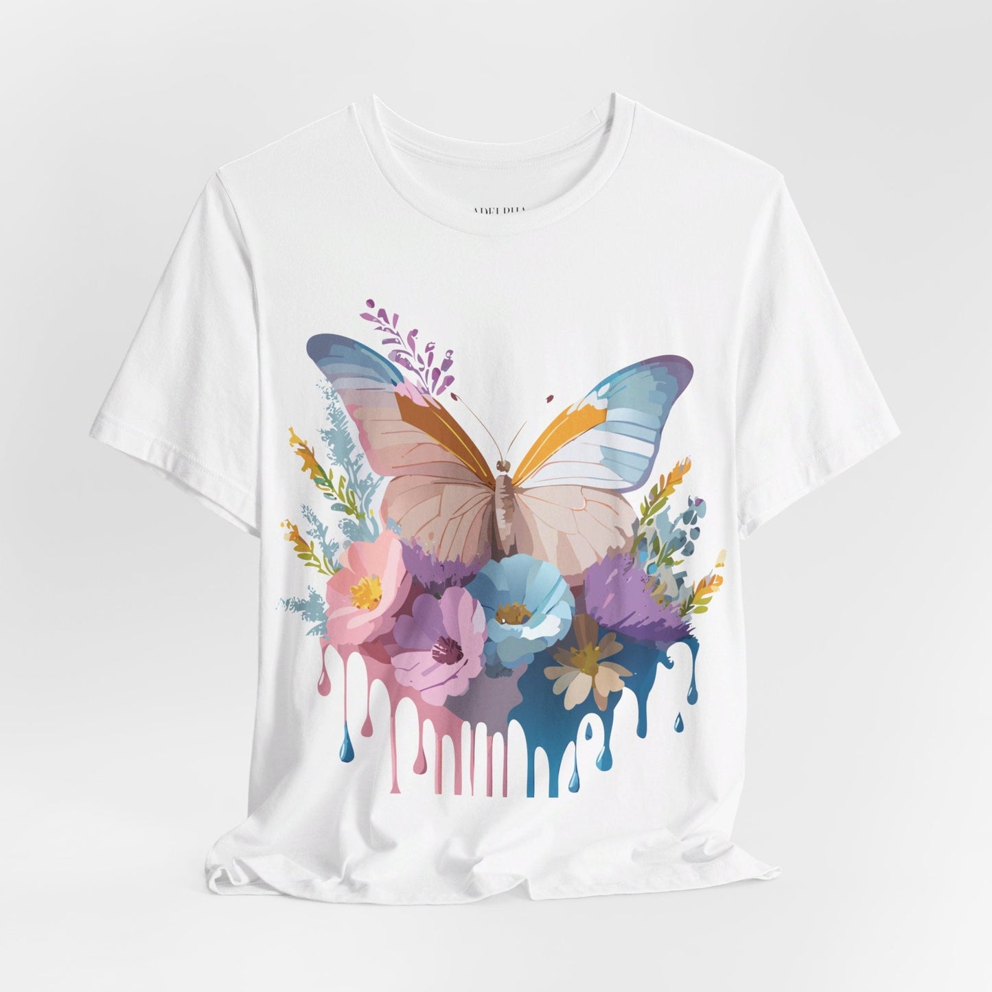 Butterfly Graphic Tee Unisex Short Sleeve Adelpha Artwork Vintage Inspired