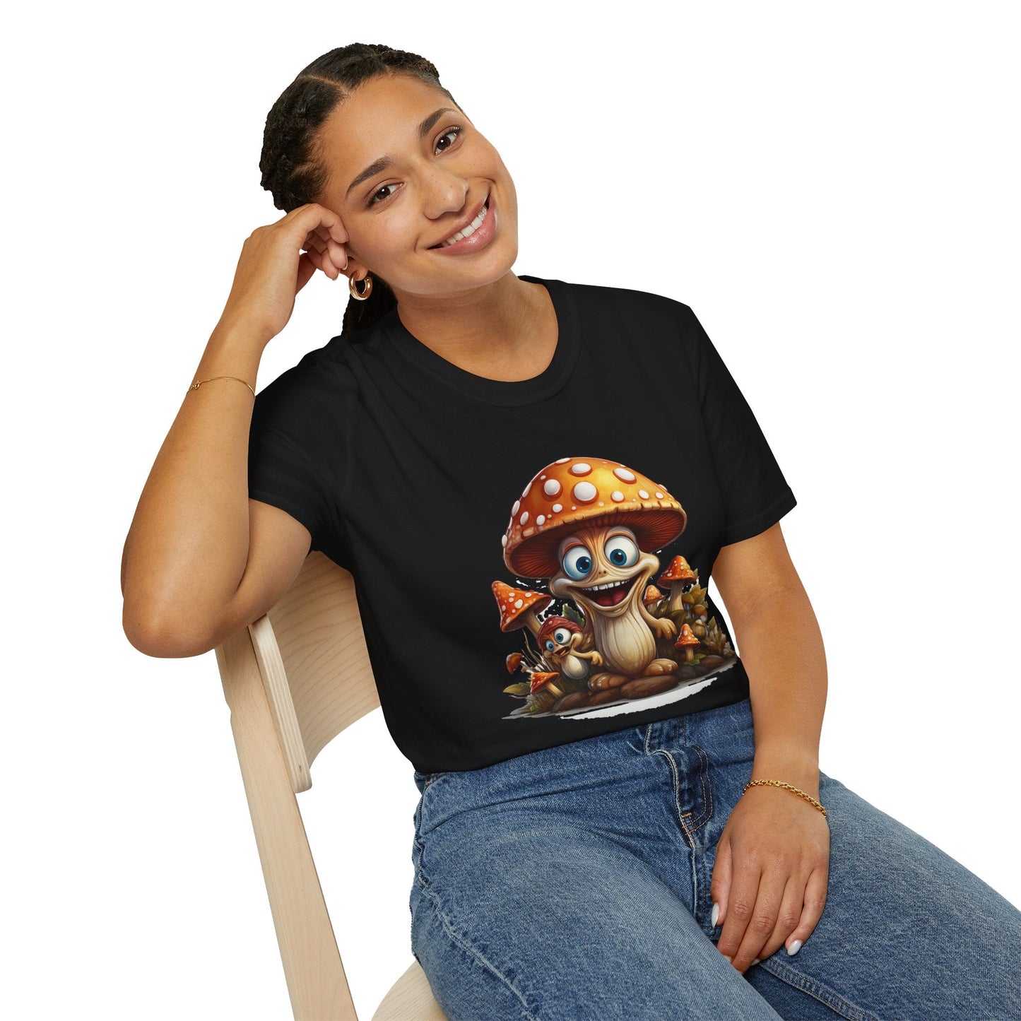 Mashroom Tee Shirt Unisex Softstyle 64000 Comfortable Mushroom Shirt With Funny Fungus Design