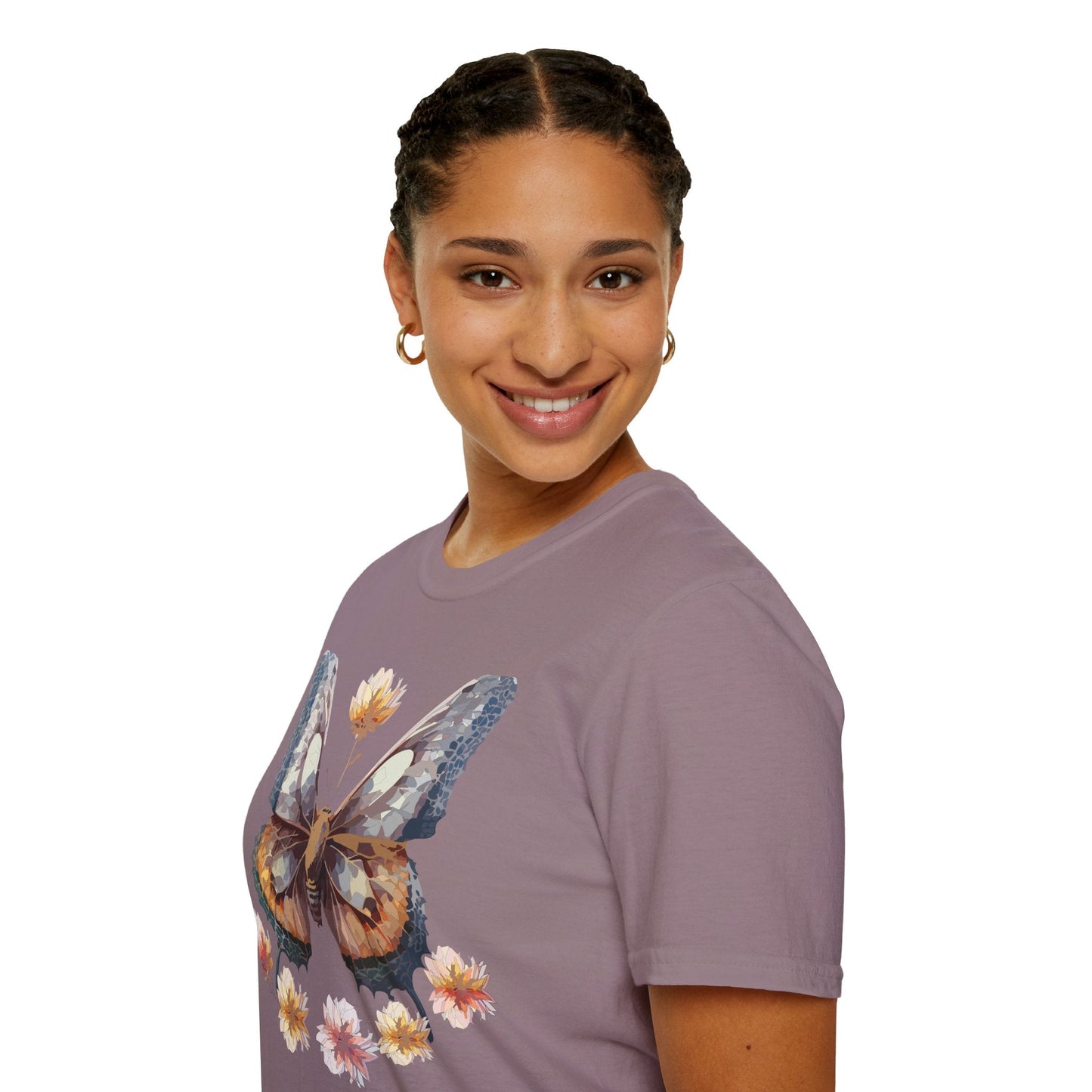 Butterfly Shirt Unisex Monarch Butterfly Tee Gildan Softstyle 64000 Ring Spun Cotton