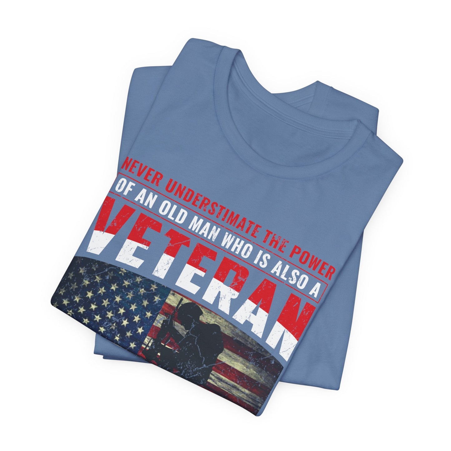 Army Veteran Patriotic Graphic Design Unisex Cotton T-Shirt v32