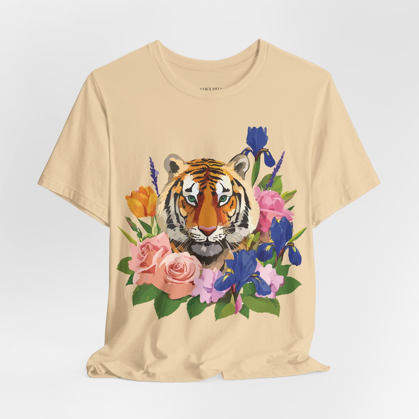 Tiger Graphic T Shirt Unisex Jersey Short Sleeve Art Design Tee Adelpha Vintage Inspired