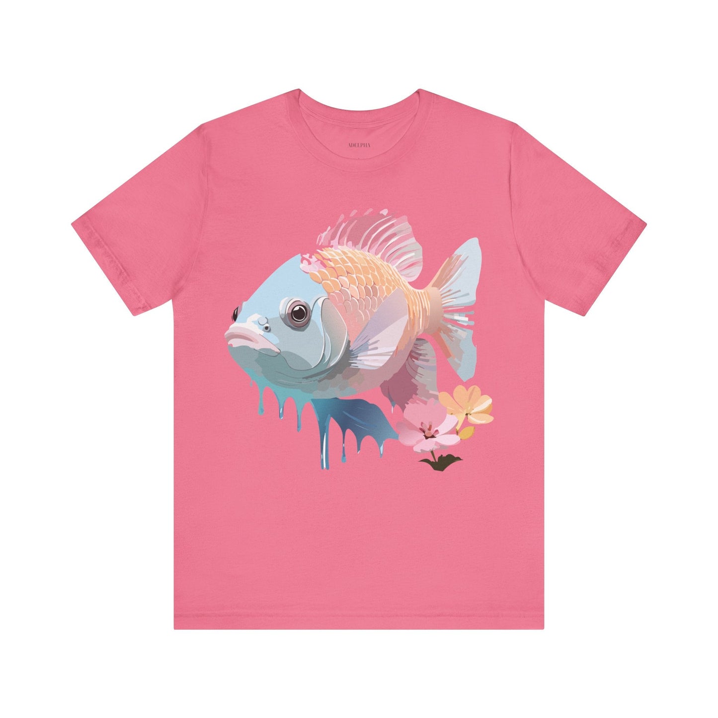 Fish Graphic Unisex 100 Cotton Vintage Artwork Tee 1