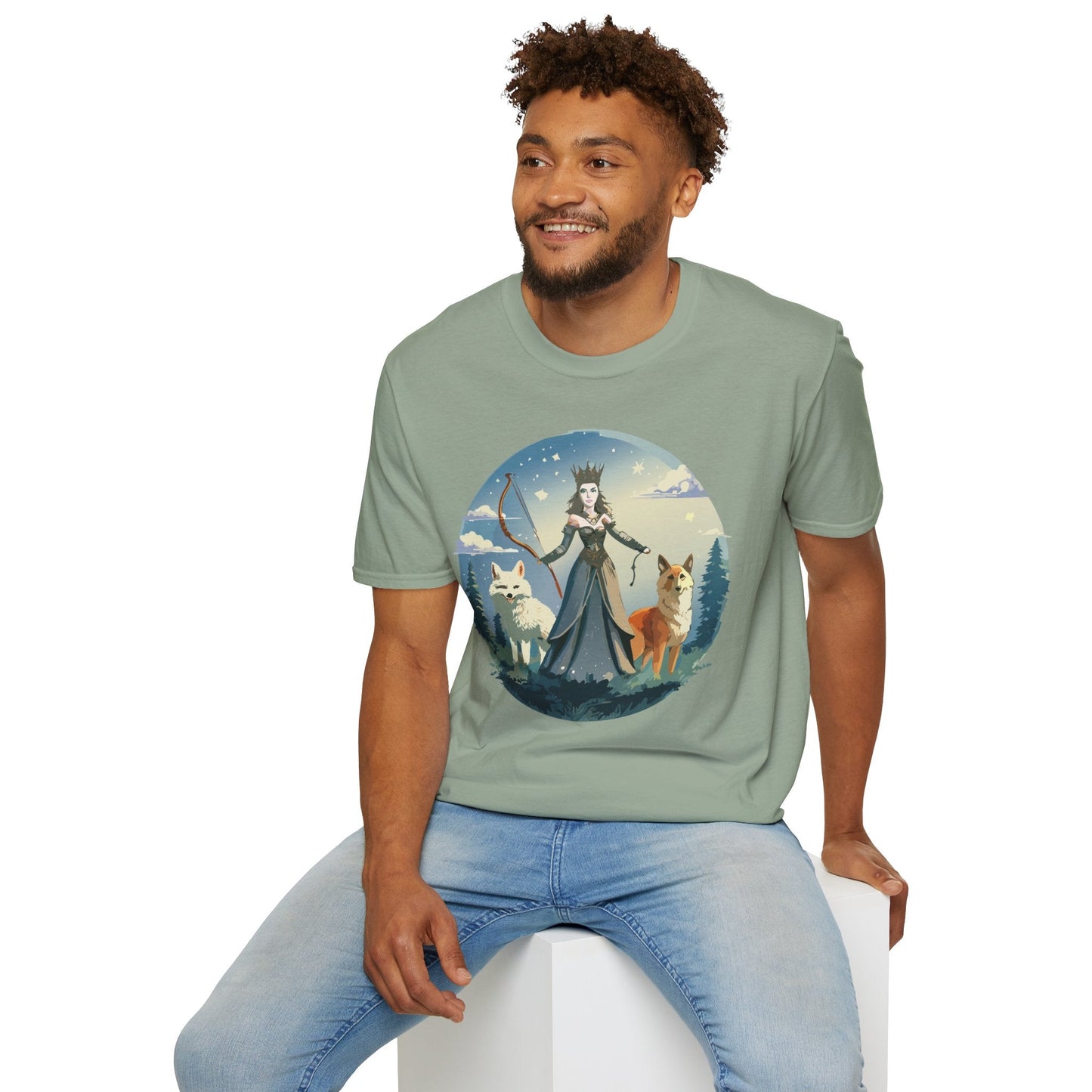 Women Graphic T Shirt Art Design Tee Unisex Softstyle Cotton Gildan 64000 Premium Comfort