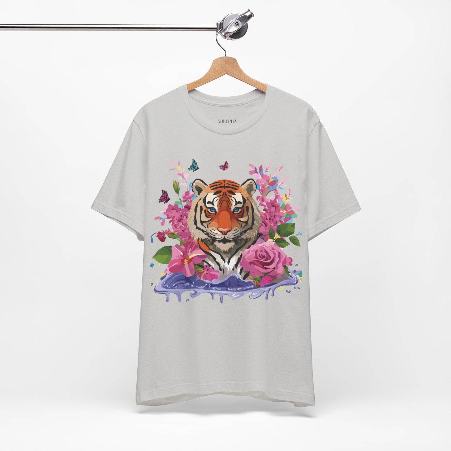 Tiger Graphic Unisex 100 Cotton Vintage Art with Animal Tee 11