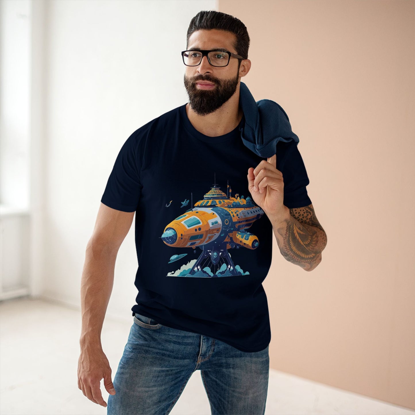Aliens Graphic Unisex 100 Cotton Staple Tee 36