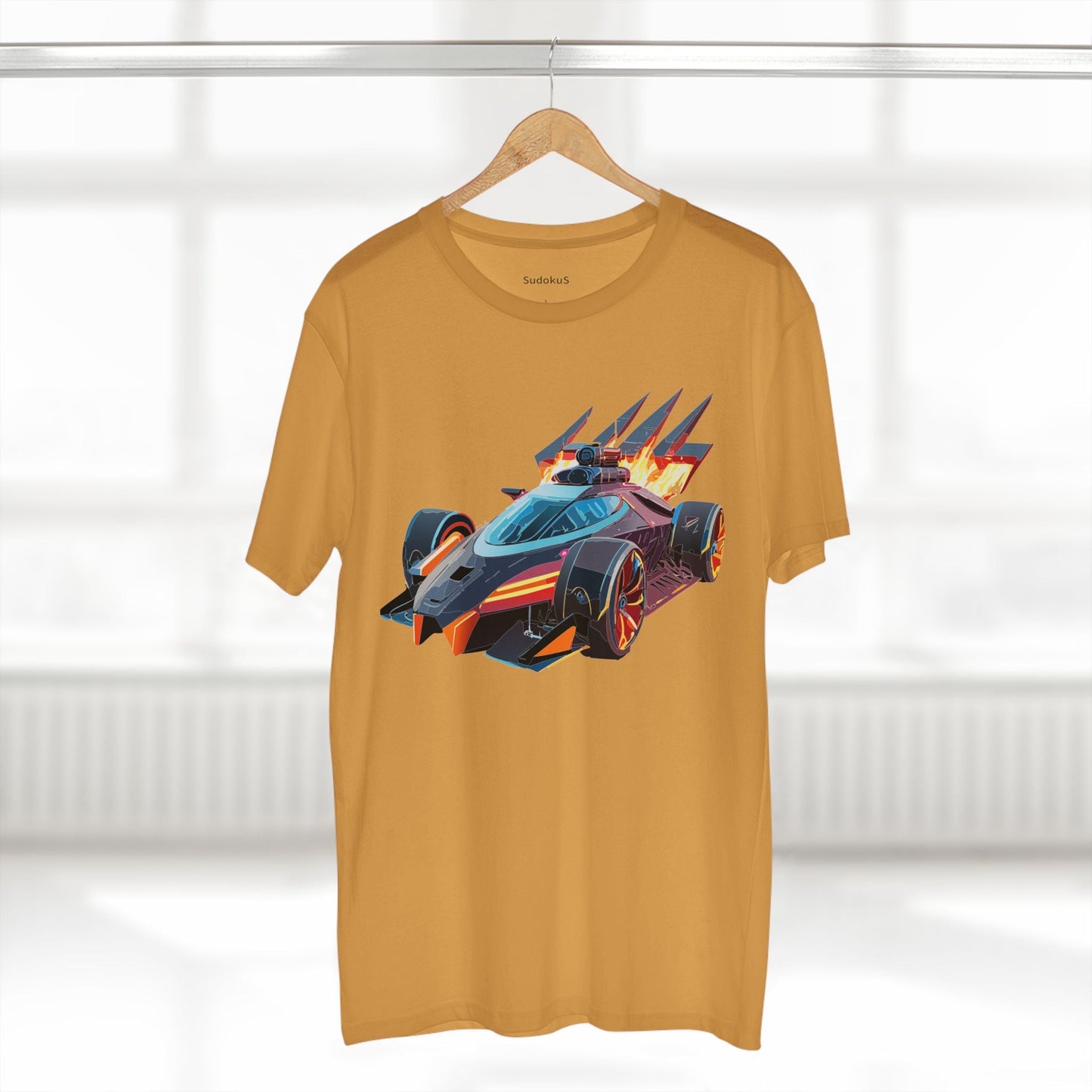 Car Graphic Unisex 100 Cotton Staple Tee 4