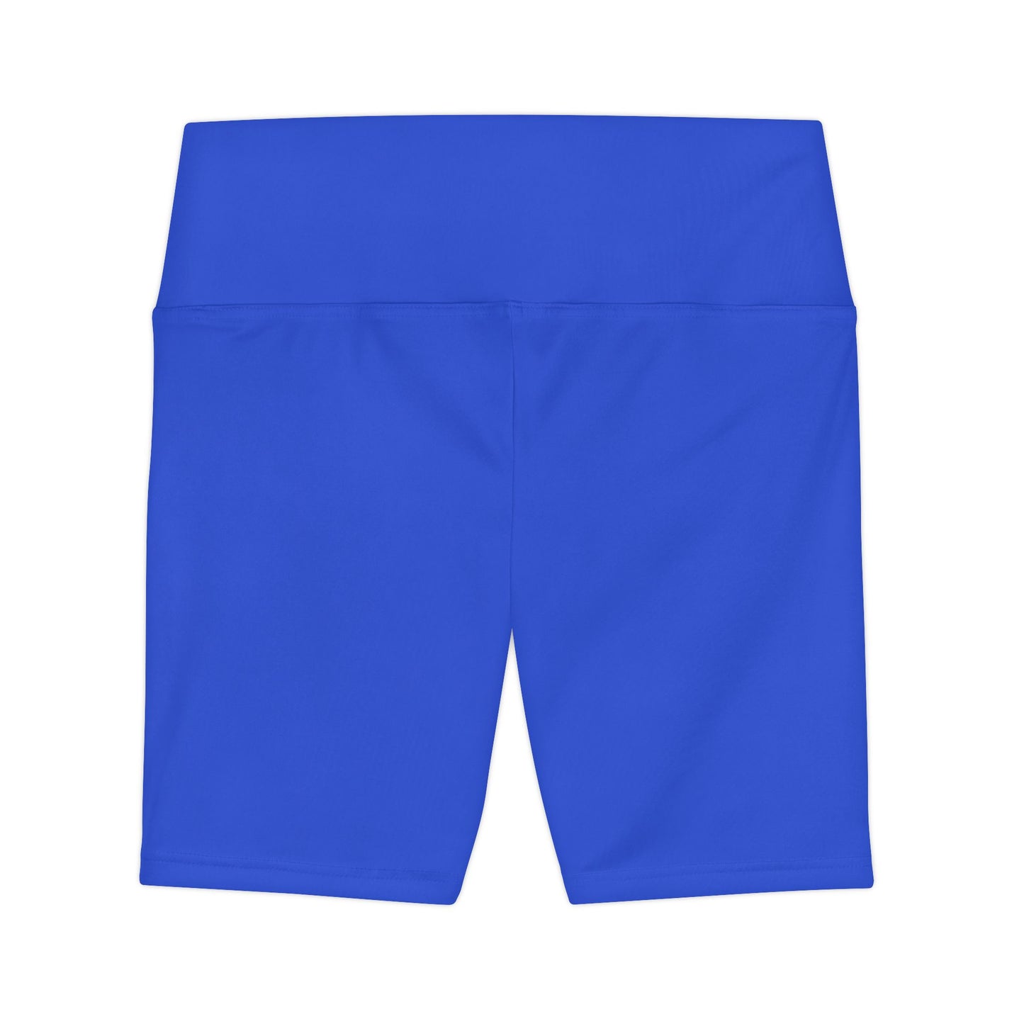 Royal Azure Women's Workout Shorts — Solid High-Waist Biker Shorts for Exercise & Everyday Wear