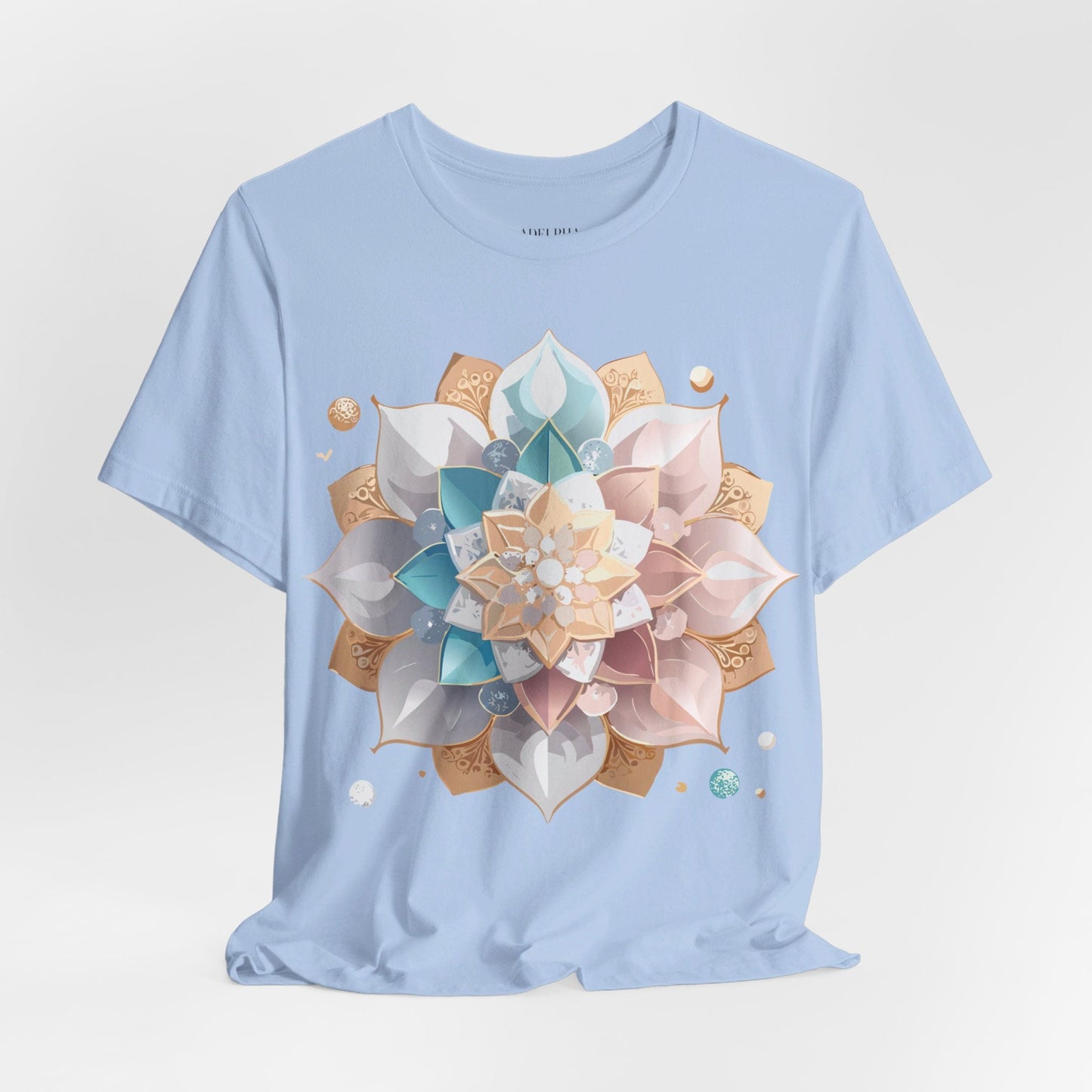 Adelpha Mandala Graphic Tee Unisex Jersey Short Sleeve Art Design Shirt Premium Comfort Wear