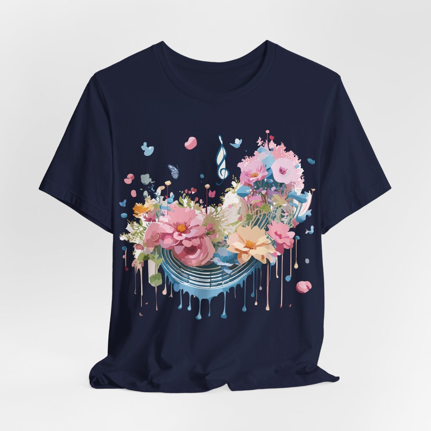 Music Graphic T Shirt Unisex Short Sleeve Jersey Tee Adelpha Vintage Inspired Art