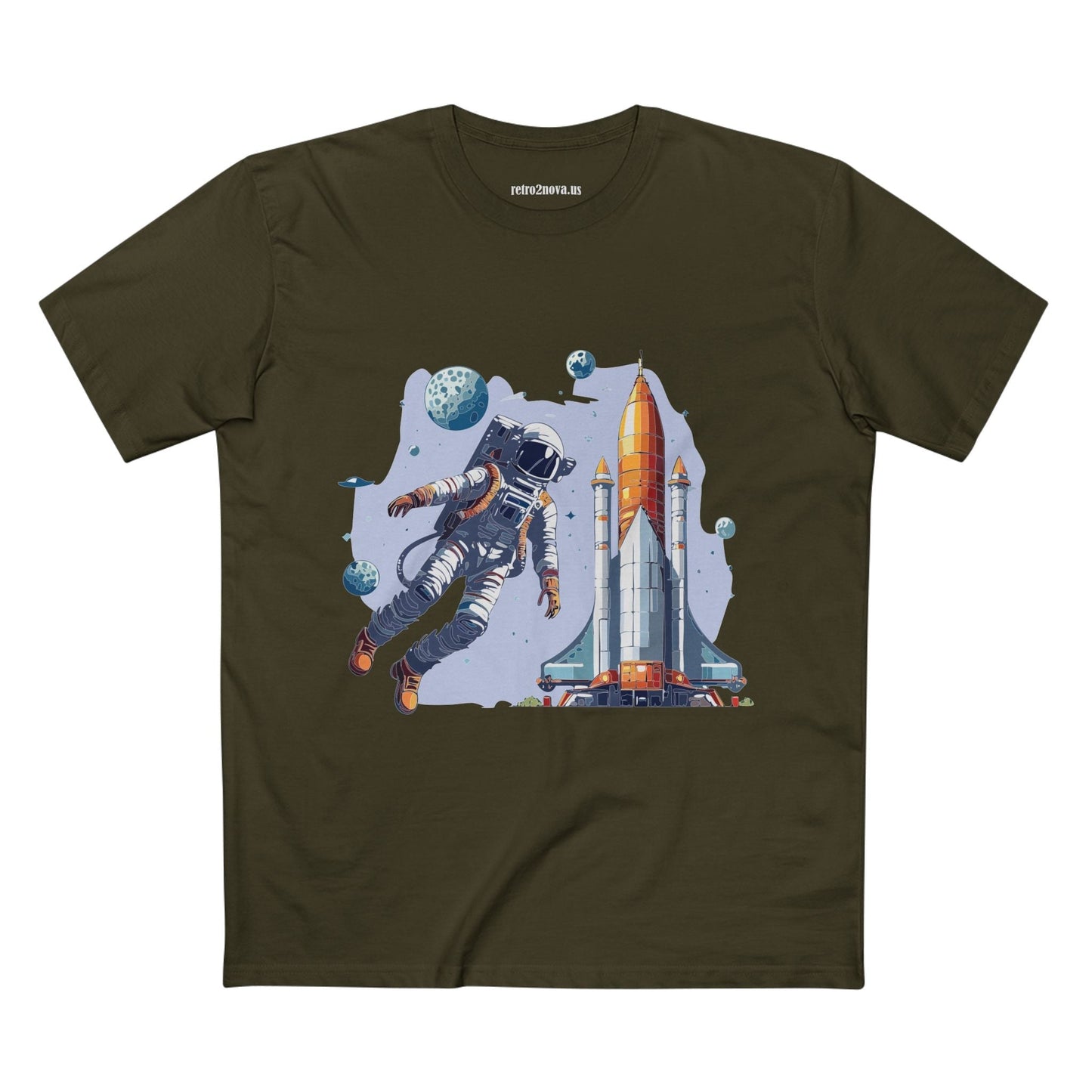 Cosmos Astronaut Shirt Unisex Premium Cotton Art Tee CS 15 Retro2Nova Exclusive Collection