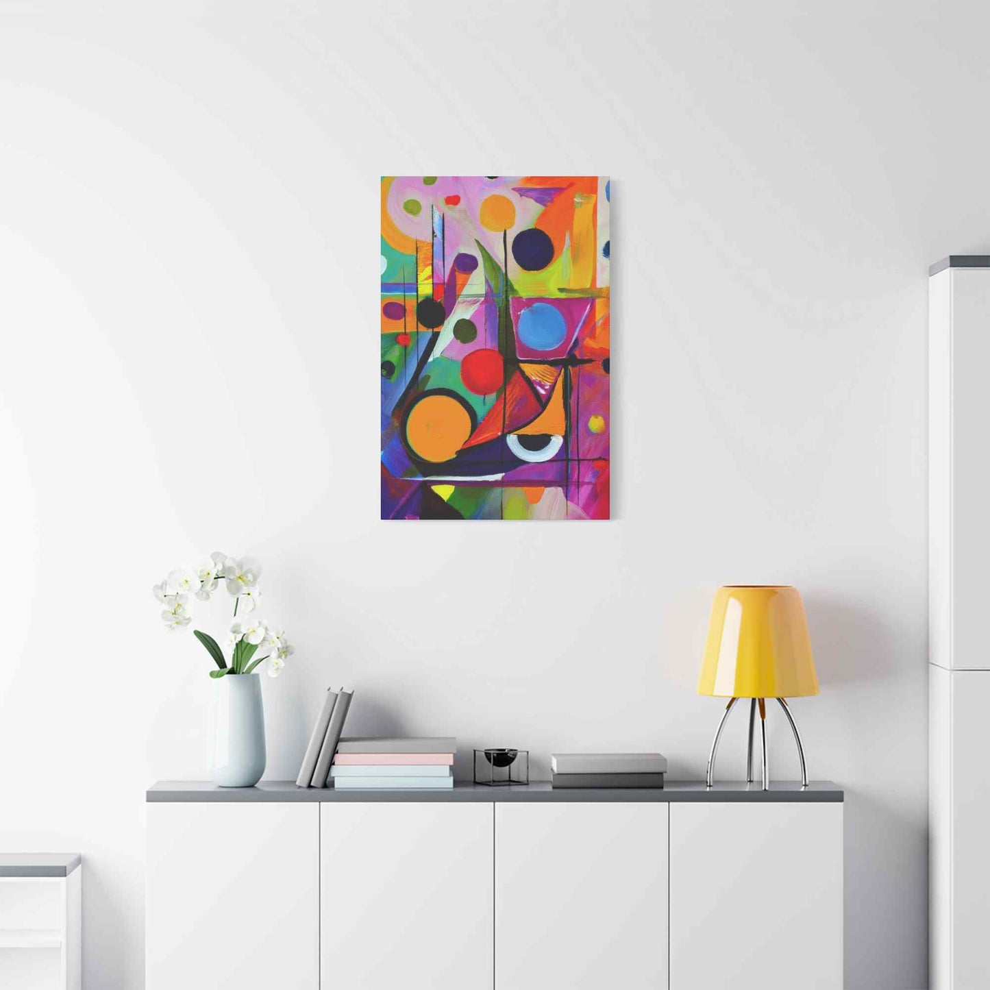 Abstract Painting Print Canvas 20x24,20x30,24x30, 24x32,24x36,30x40, 32x48,36x48,40x60 Pine-Wood Inner Frame ABS-15