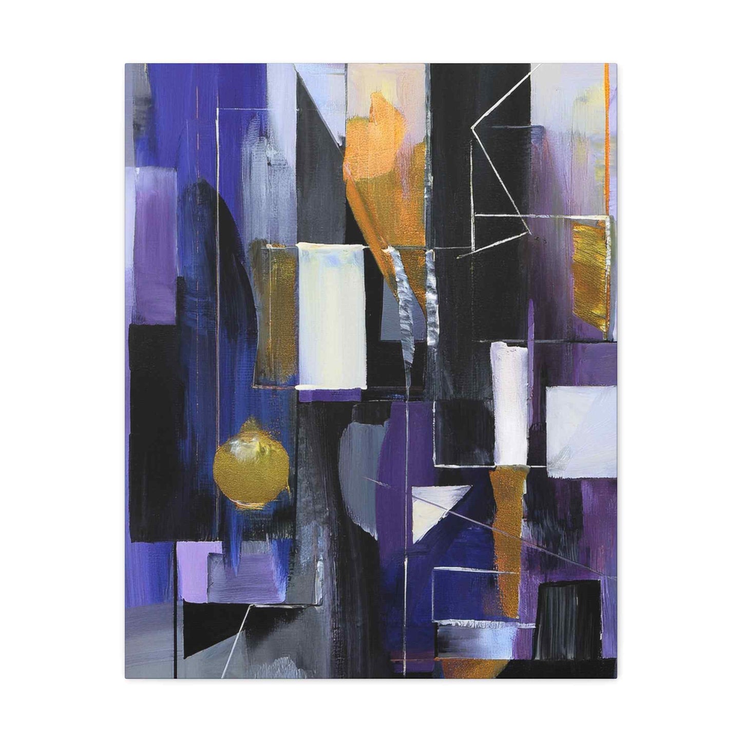 Purple Abstract Painting Print Canvas 20x24,20x30,24x30, 24x32,24x36,30x40, 32x48,36x48,40x60 Pine-Wood Inner Frame ABS-31