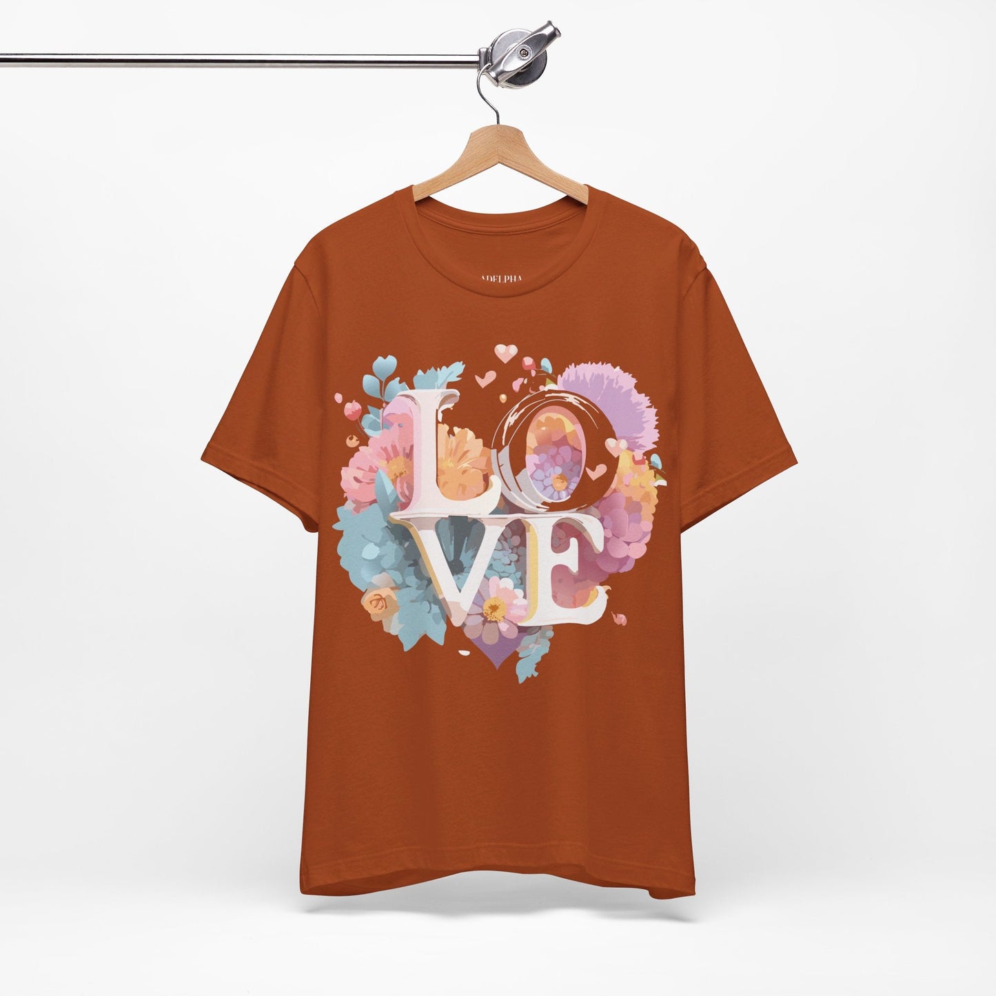 Valentine Graphic Tee Unisex Jersey Short Sleeve Art Design By Adelpha Vintage Artwork
