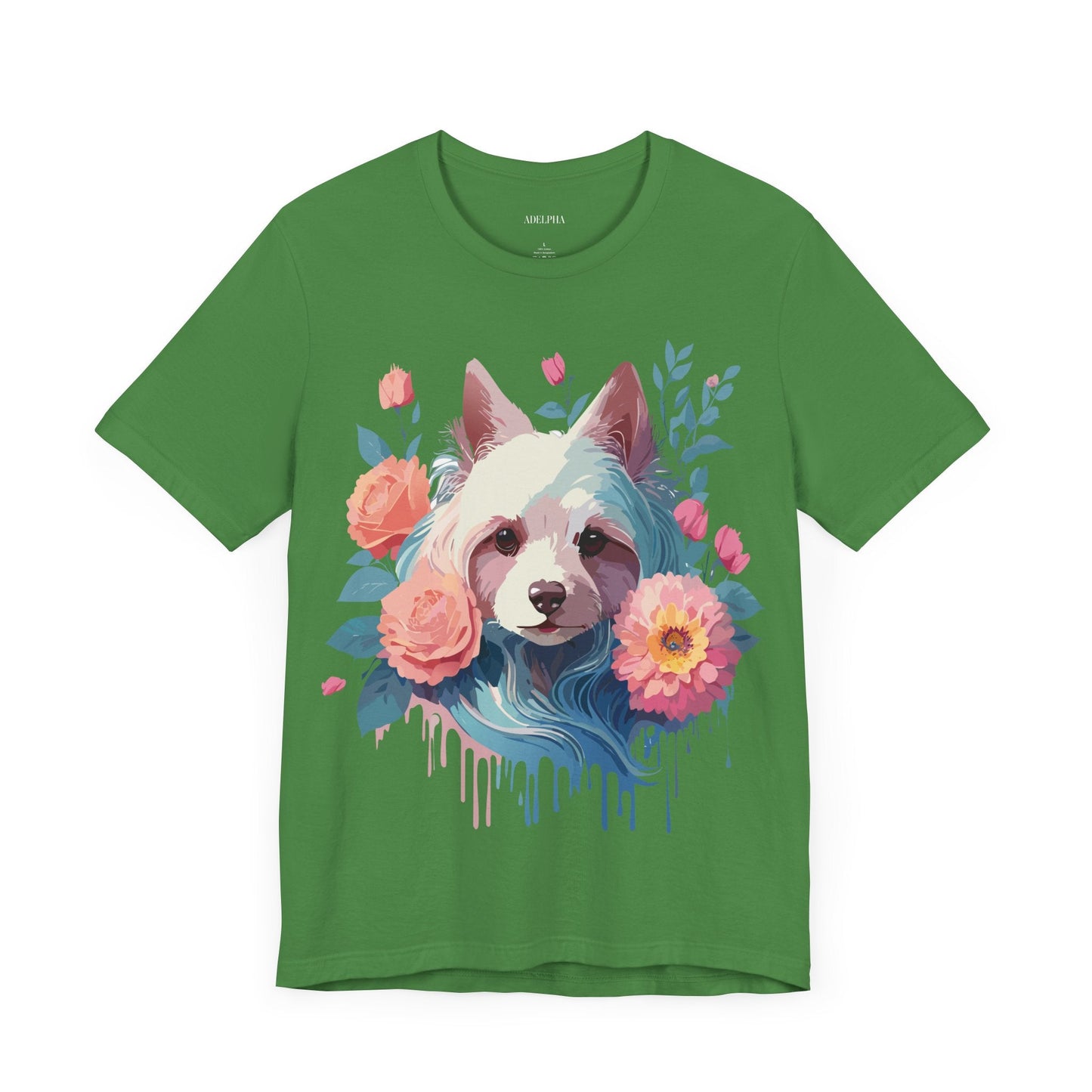Adelpha Unisex Graphic Dog Shirt Short Sleeve Tee With Vintage Inspired Artwork Design
