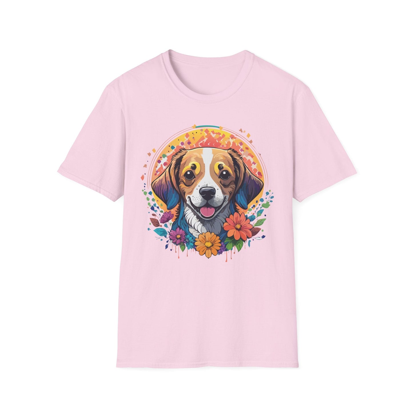Dog Shirt Unisex Animal Tee Gildan 64000 Softstyle Ring Spun Cotton