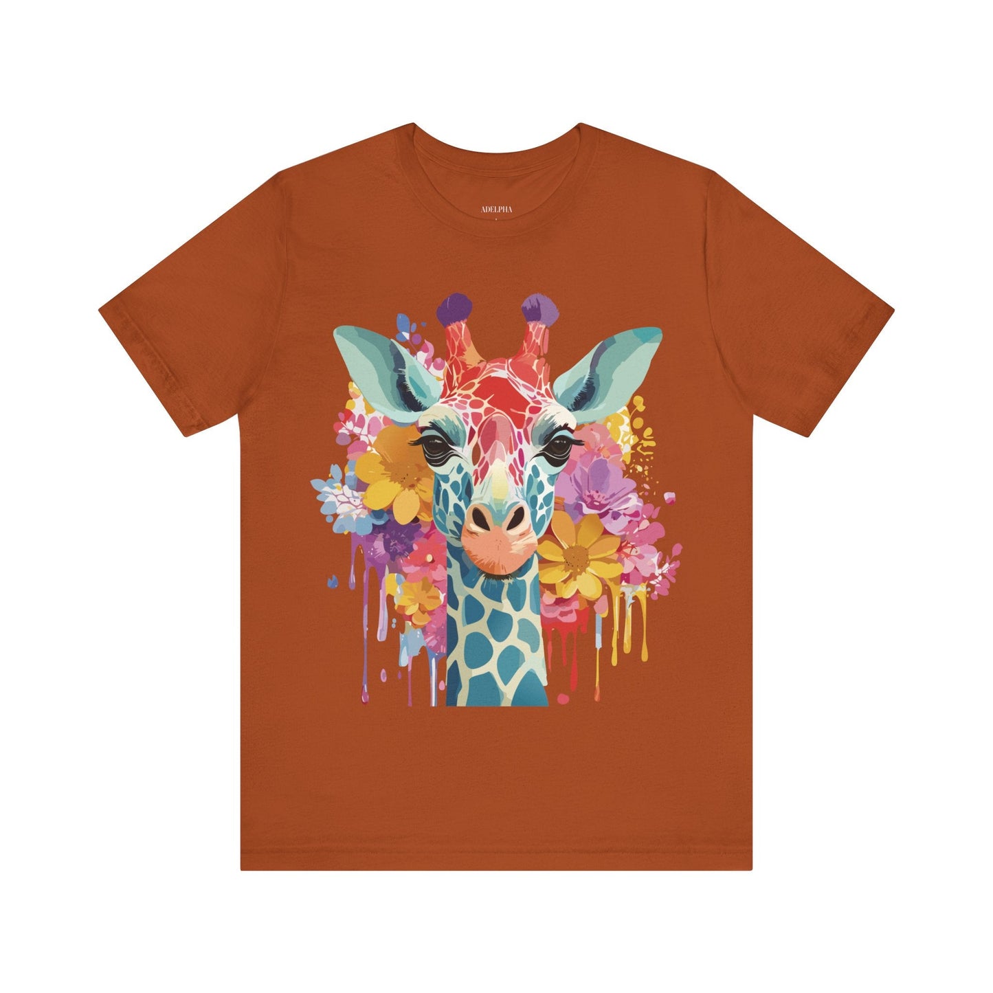 Adelpha Giraffe Graphic Tee Unisex Jersey Short Sleeve Vintage Inspired Art Design