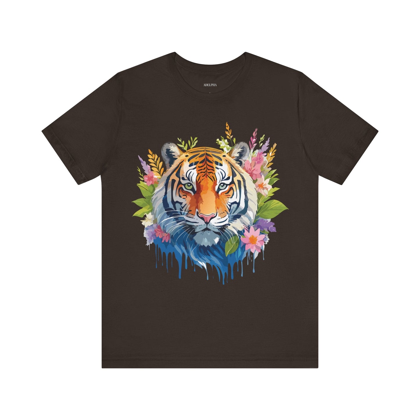 Tiger Graphic Tee Unisex Vintage Style Shirt With Original Adelpha Artwork Premium Quality