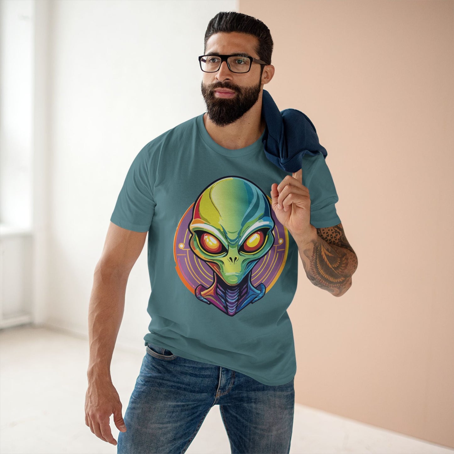 Aliens Graphic Unisex 100 Cotton Staple Tee 8