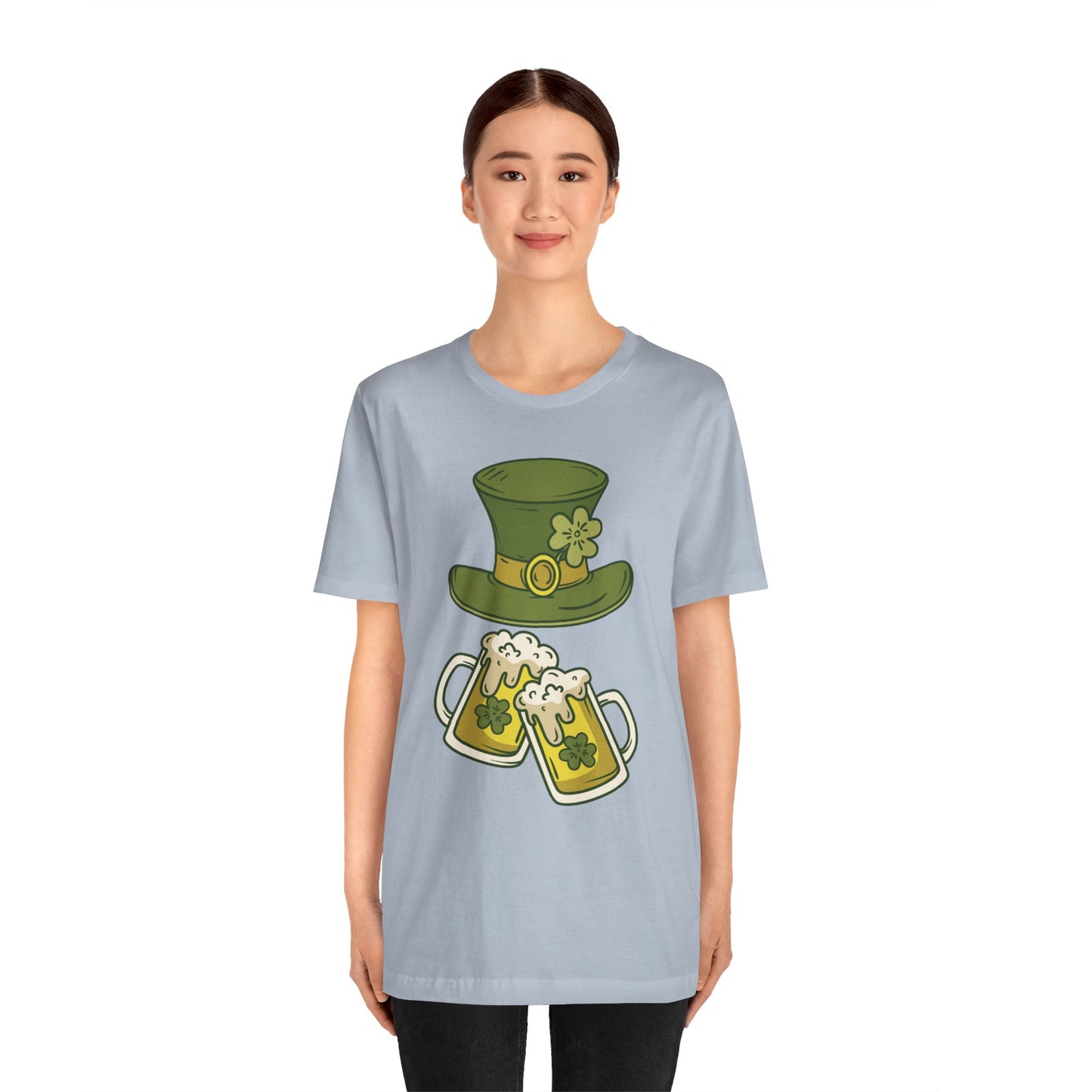 Unisex Cotton Tee Shirt with Lucky Prints