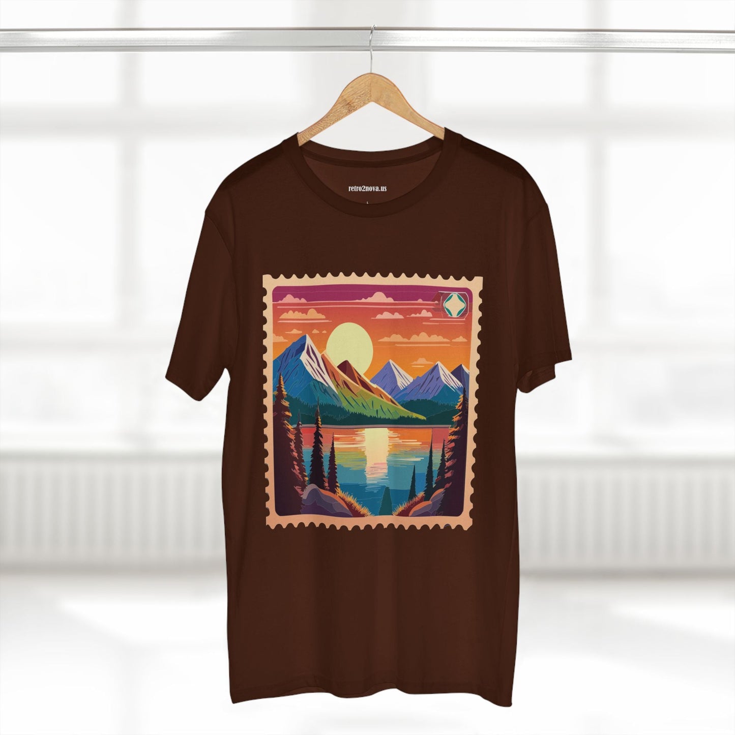 Postage Stamp Shirt Unisex Original Art Design Cotton Tee PS17 Retro2Nova Premium Cotton Staple Tee