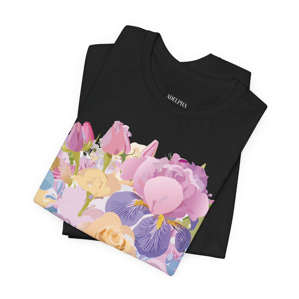Floral Graphic Tee Shirt - Bella+Canvas Unisex 100 Cotton 45