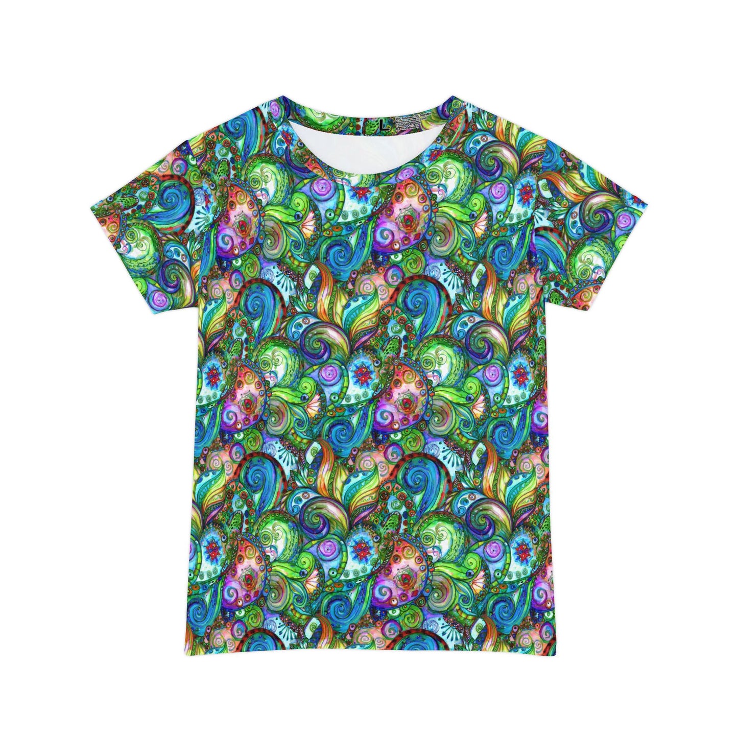 抽像印花襯衫，帶有抽象圖案的襯衫