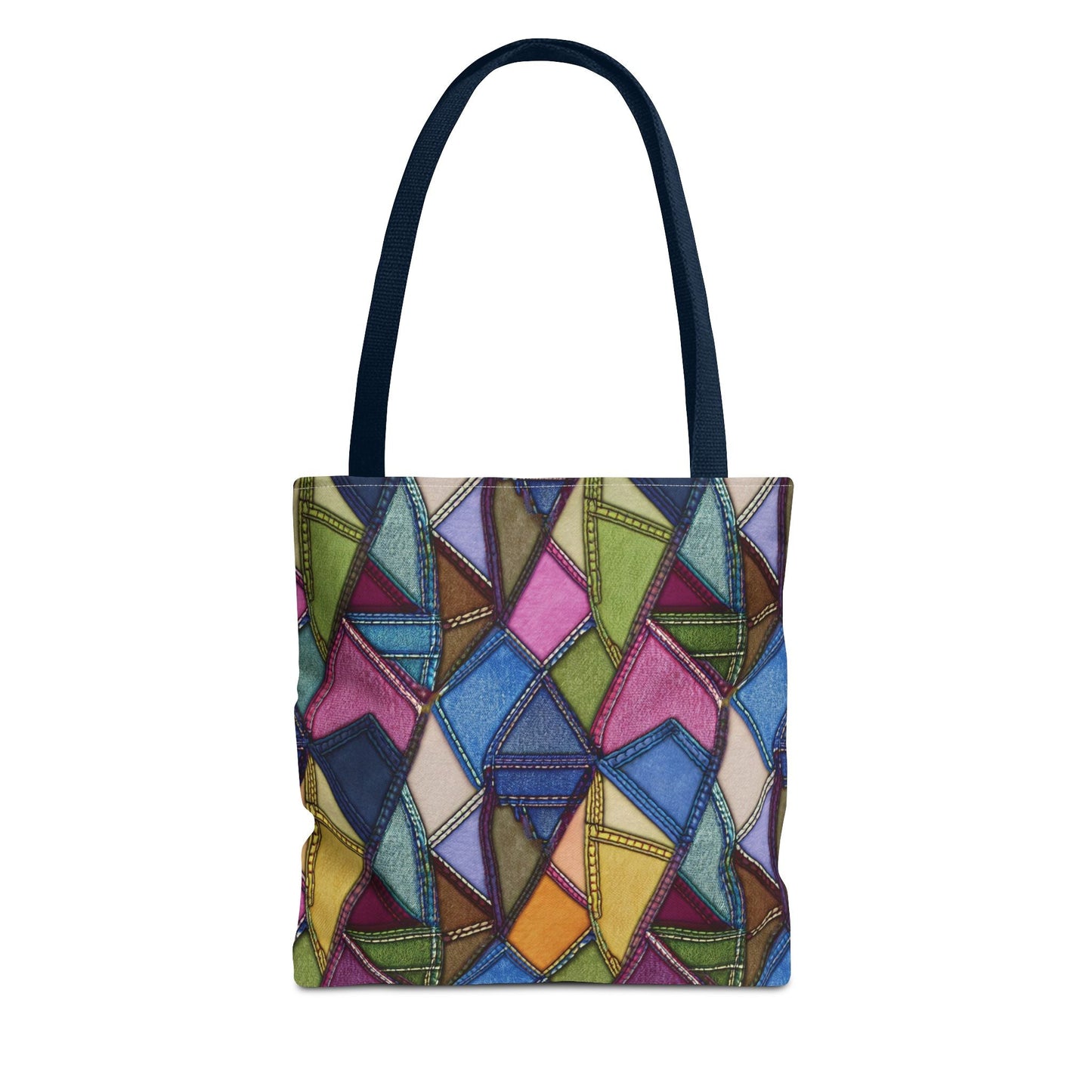 Denim Canvas Bag, Tote Bag Denim Printify