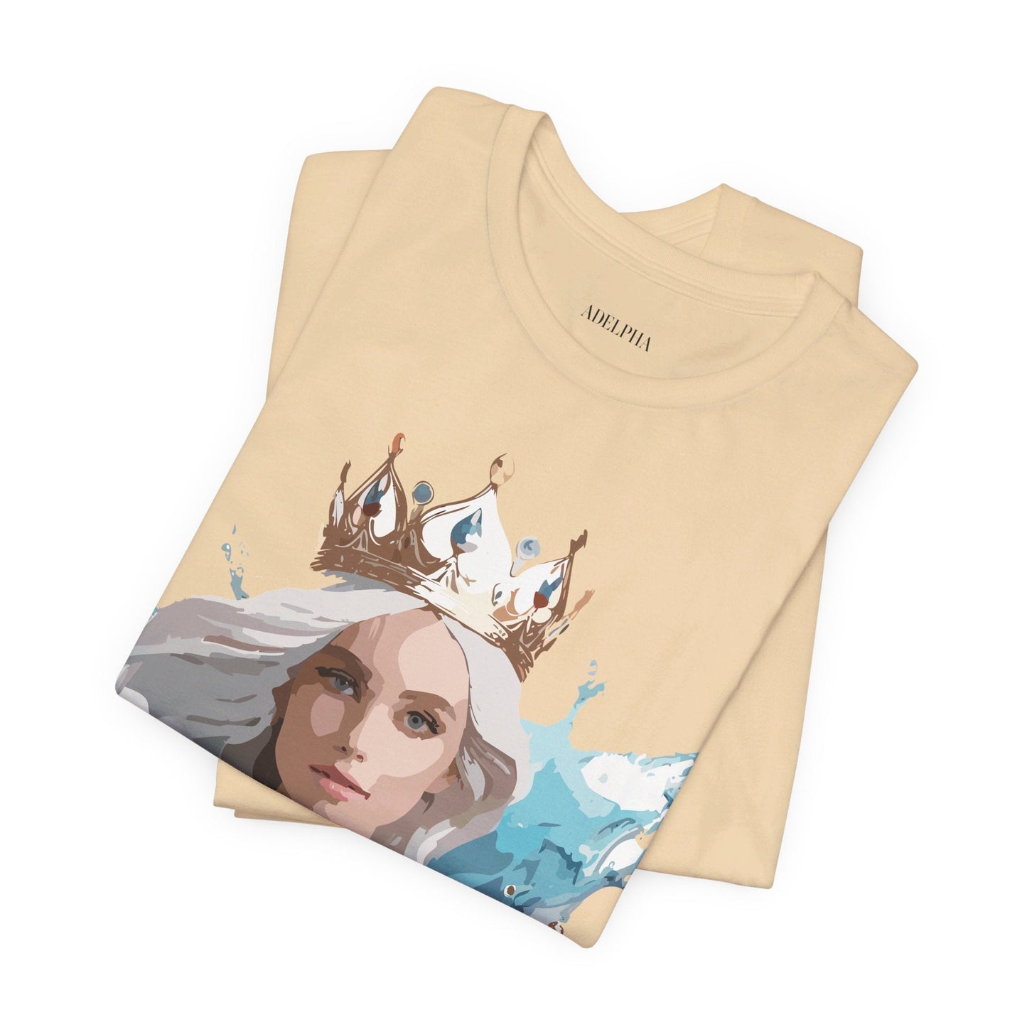 Queen Graphic T Shirt By Adelpha Unisex Jersey Short Sleeve Vintage Inspired Art Tee