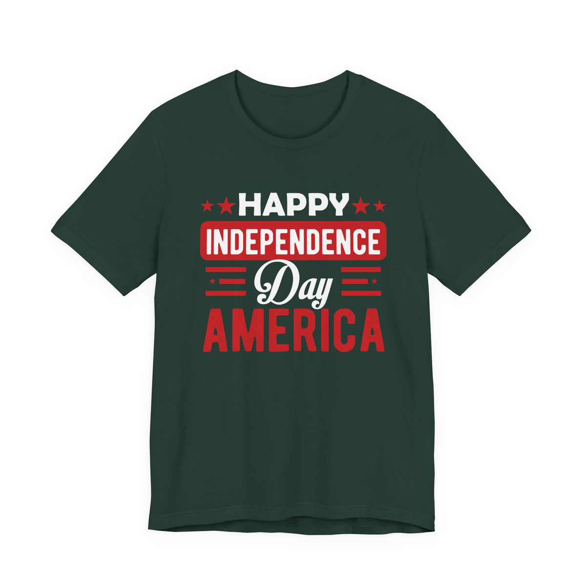 Happy Independence Day America T-Shirt Fourth of July Patriotic Unisex Cotton Tee 015